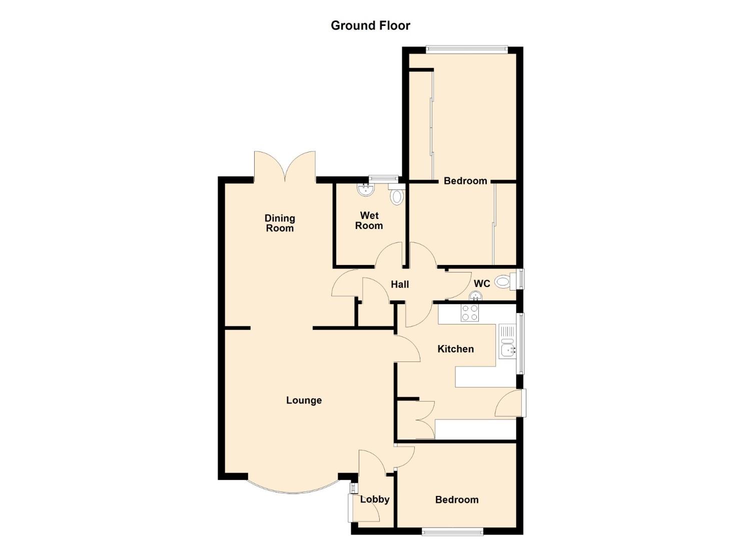 1, Plovers Court, Brandon floorplan