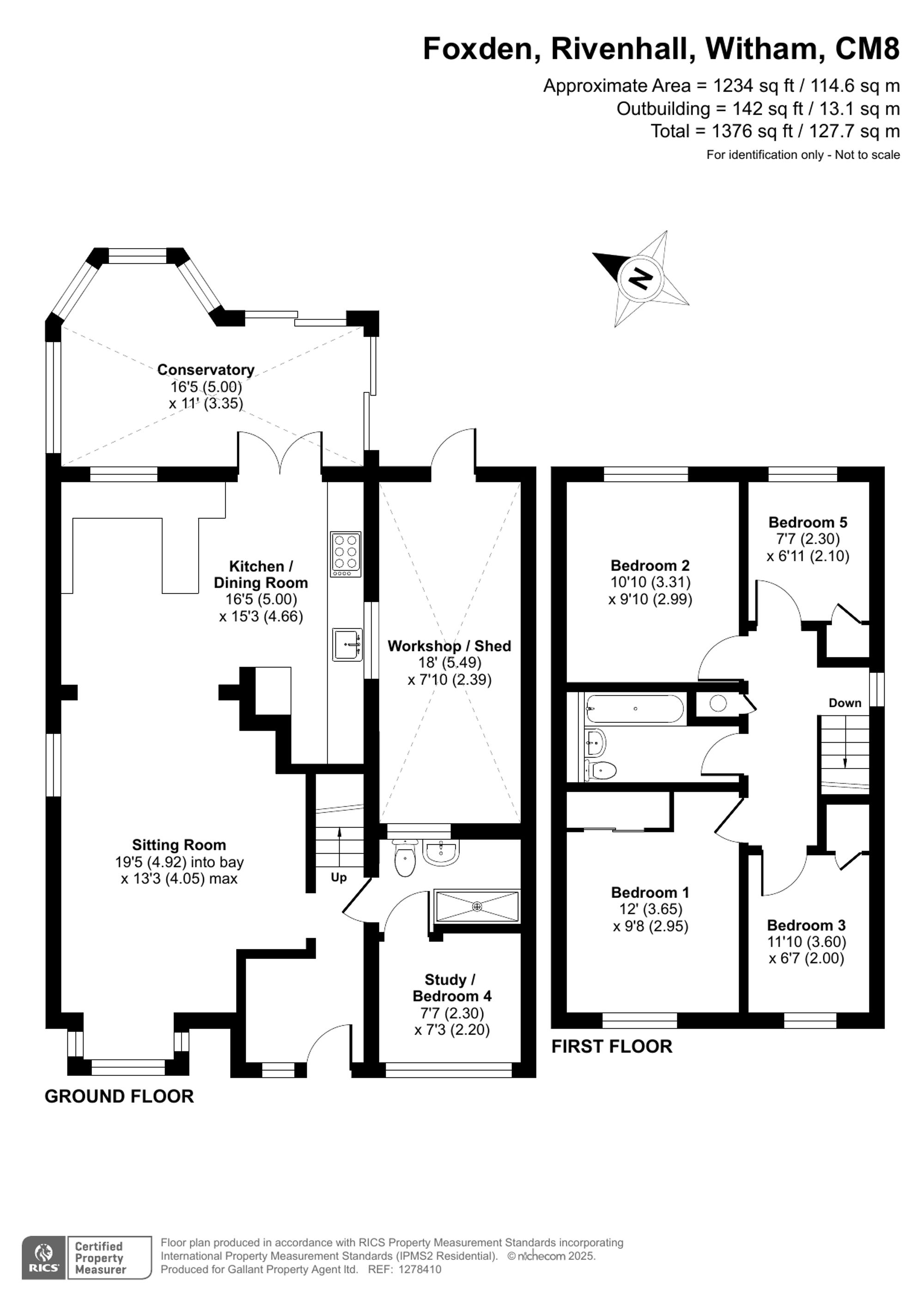 3 Foxden, Witham floorplan