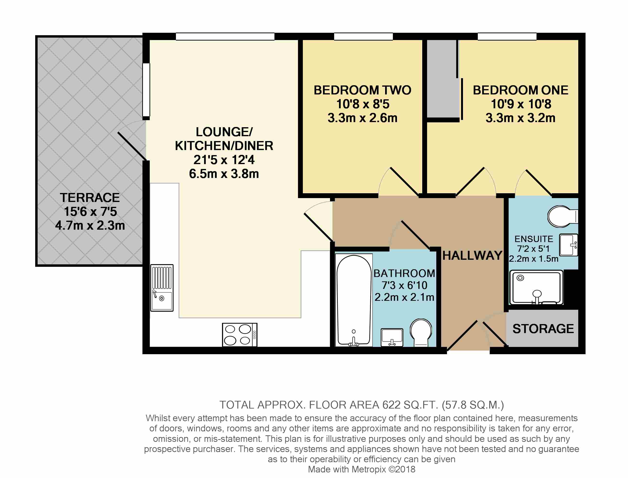 2 Bedrooms Flat for sale in Claud Hamilton Way, Hertford SG14