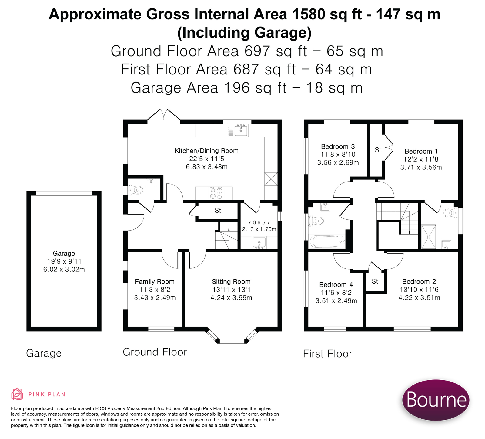 2, Rosings Grove, Medstead floorplan