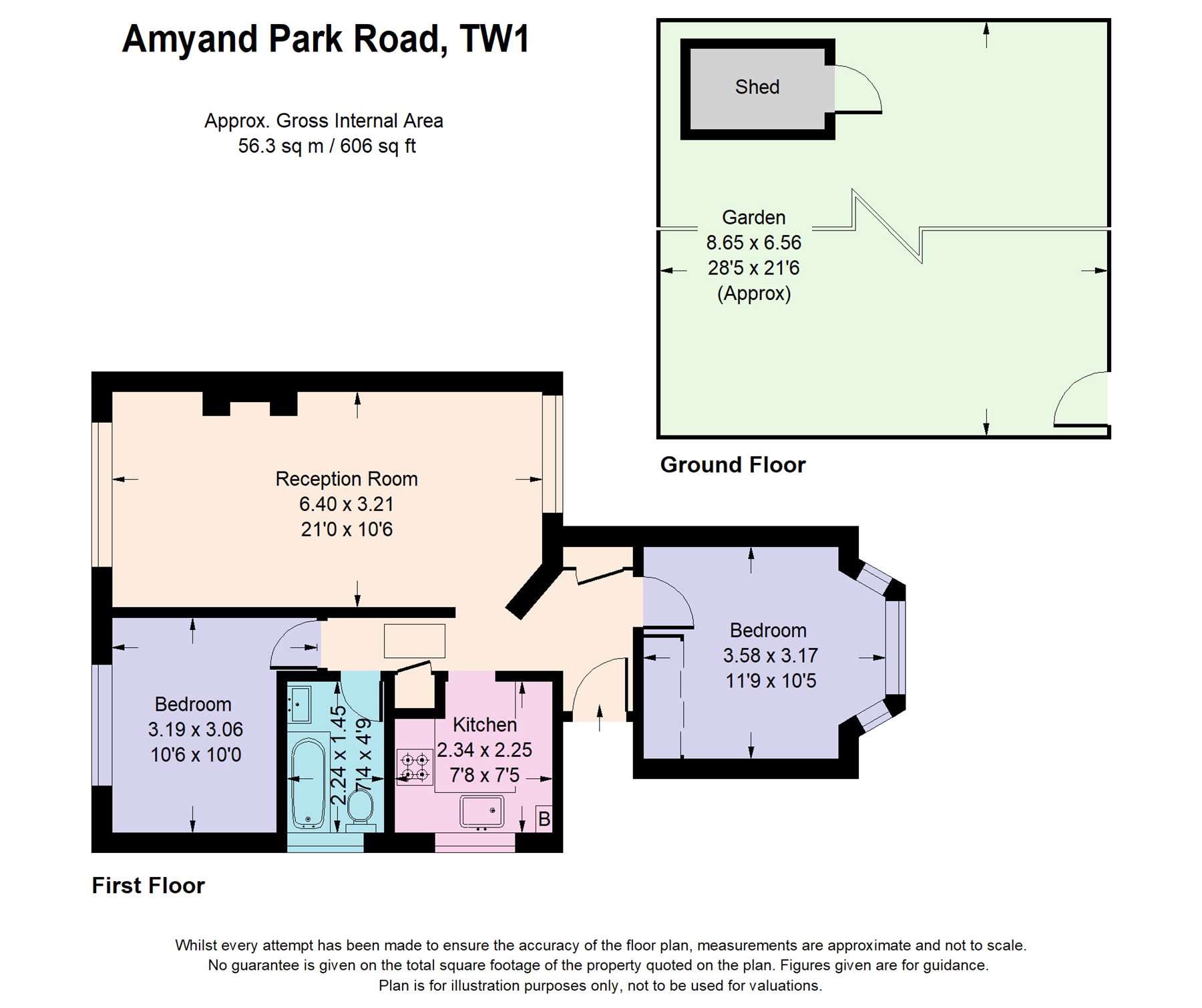 2 Bedrooms Flat for sale in Amyand Park Road, Twickenham TW1