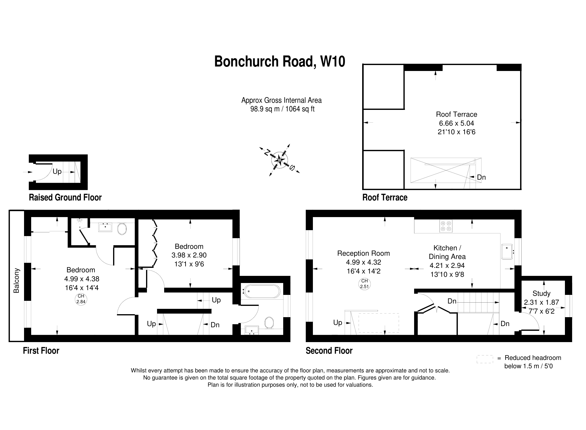 Flat B, 7, Bonchurch Road, London floorplan