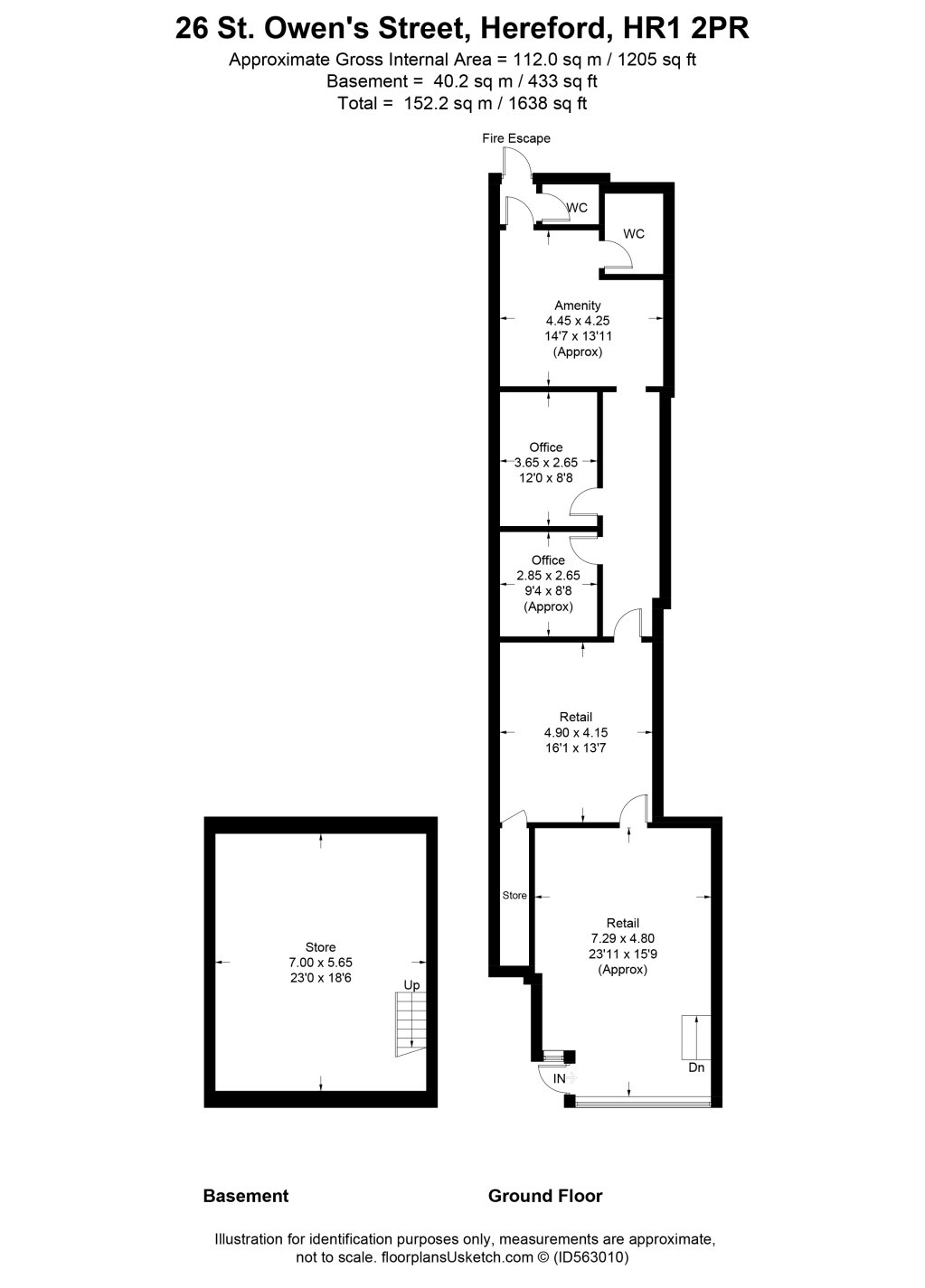 26, St Owen Street, Hereford floorplan