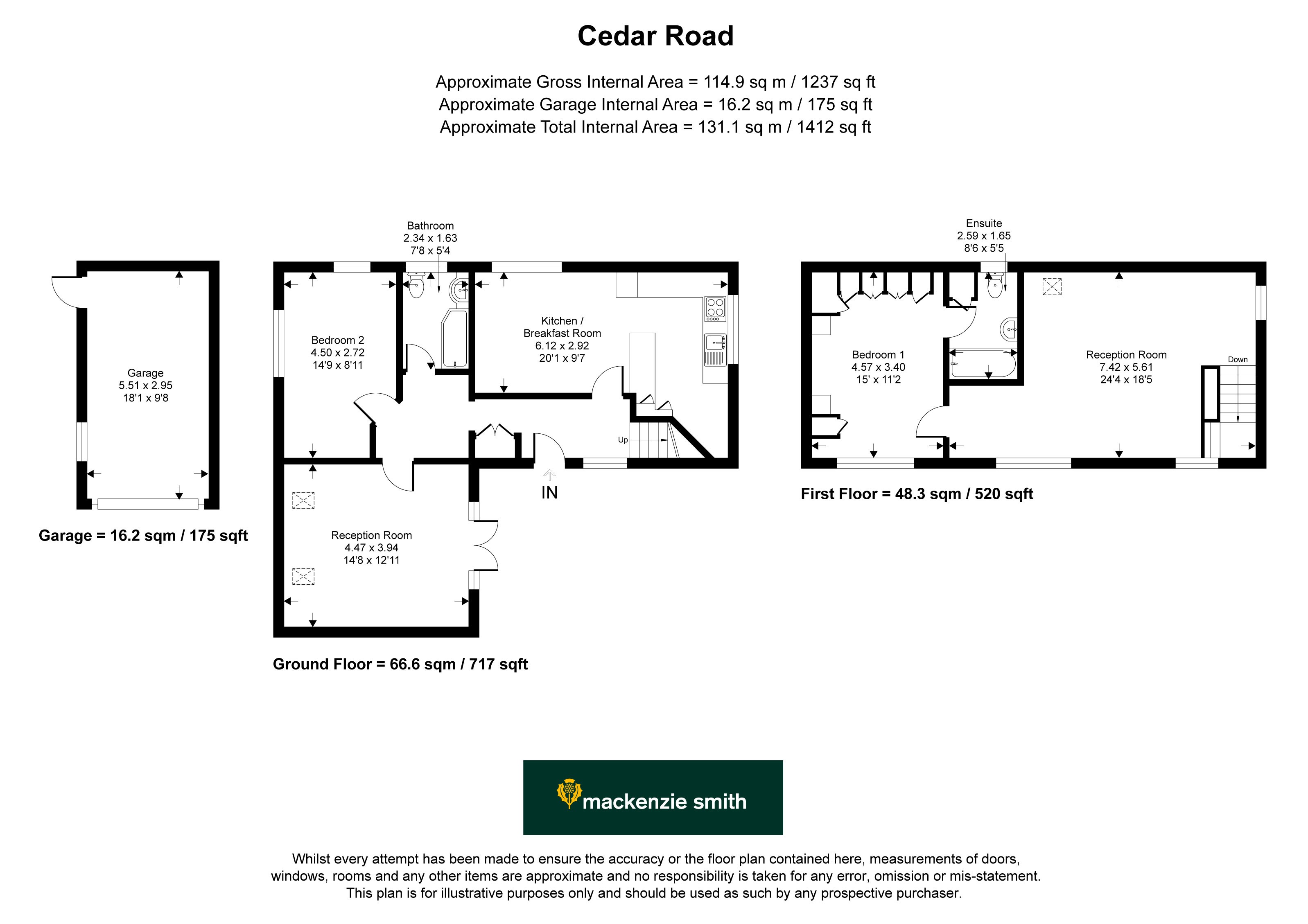 Kobe Cottage, 36, Cedar Road, Hampshire floorplan