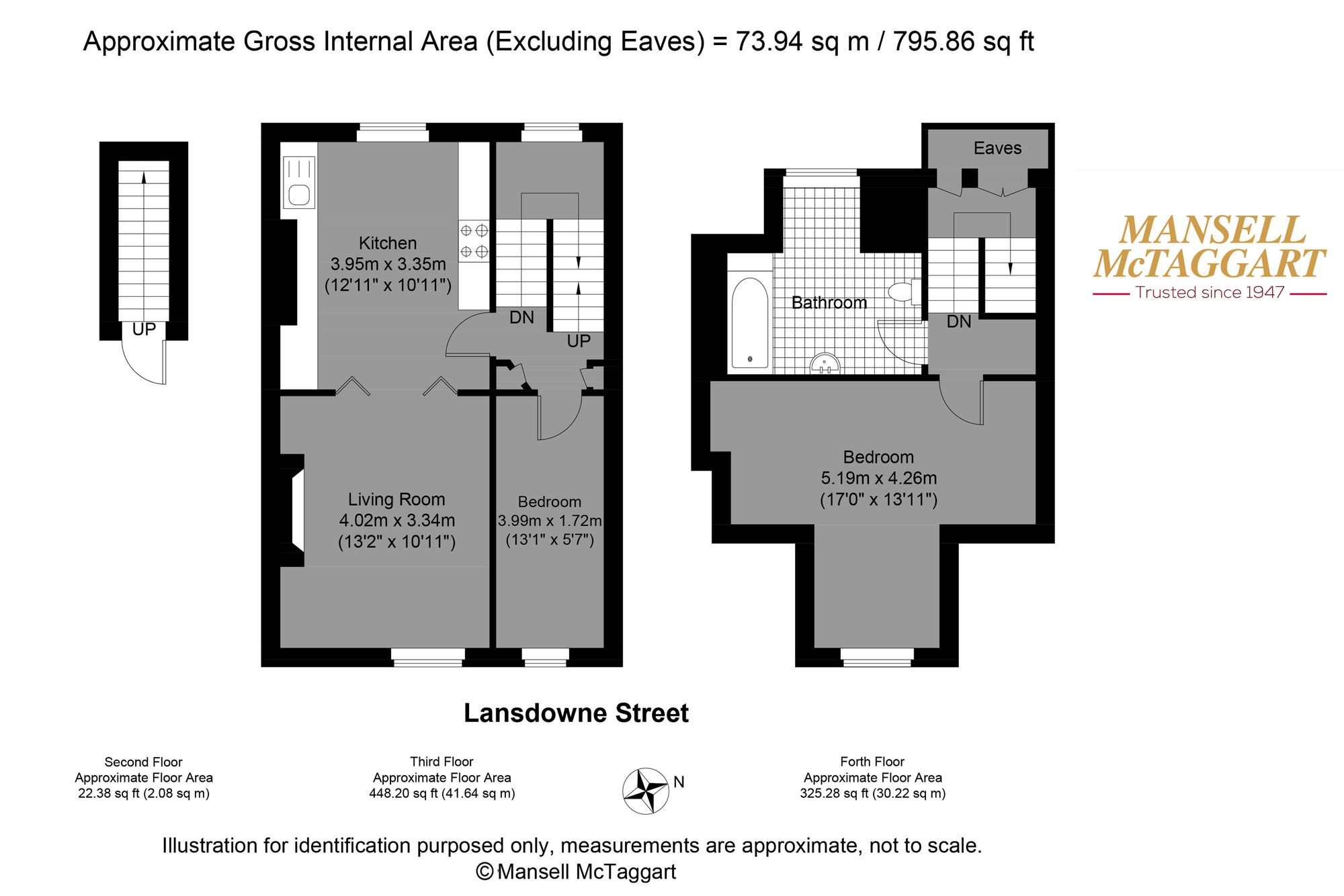 Second & Third Floor Flat, 27 Lansdowne Street, Hove floorplan
