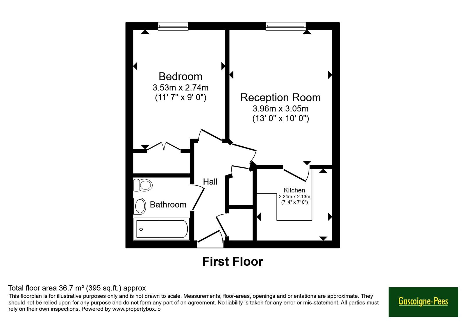 Flat 22, Academy Gate, 233, London Road, Surrey floorplan