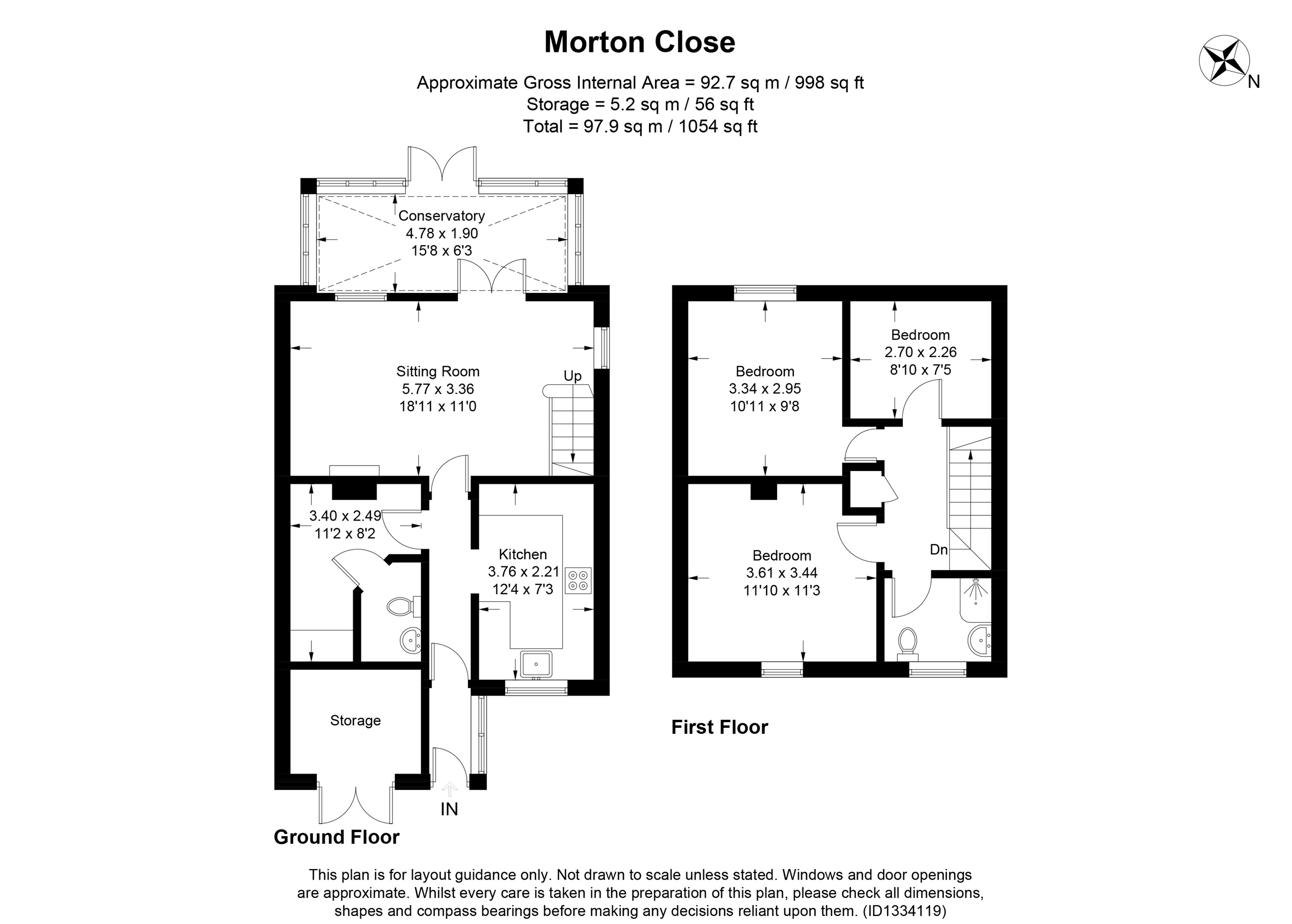 9, Morton Close, Leighton Buzzard floorplan