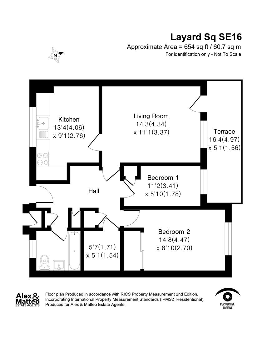 140, Layard Square, Bermondsey floorplan