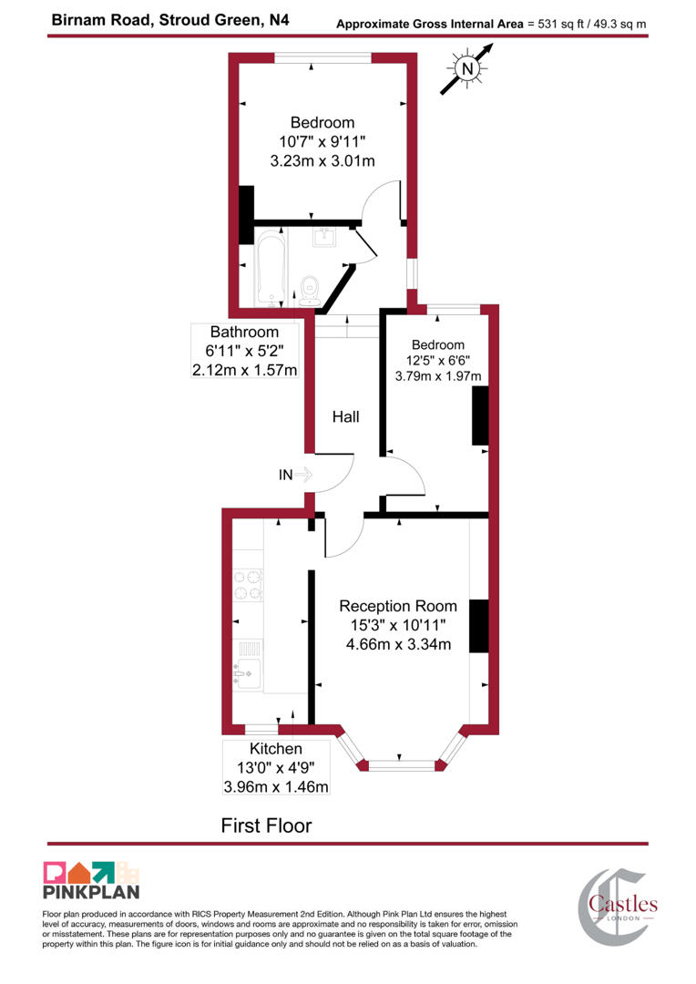 FFF, 23, Birnam Road, Stroud Green floorplan
