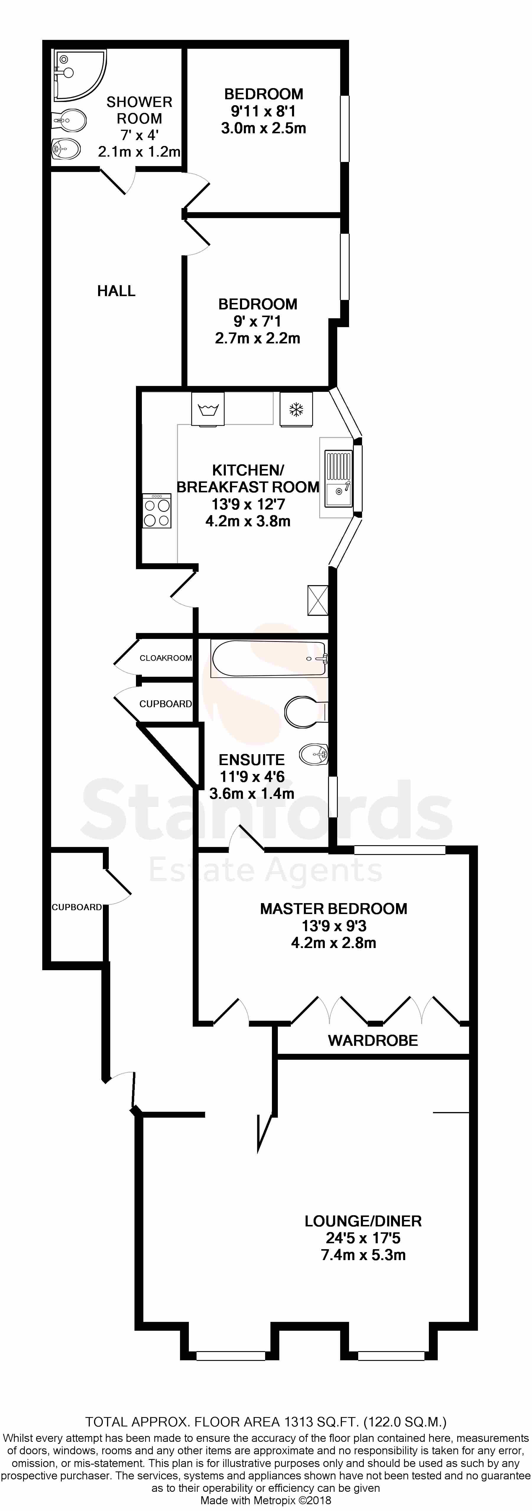 3 Bedrooms Flat to rent in Brunswick Terrace, Hove BN3