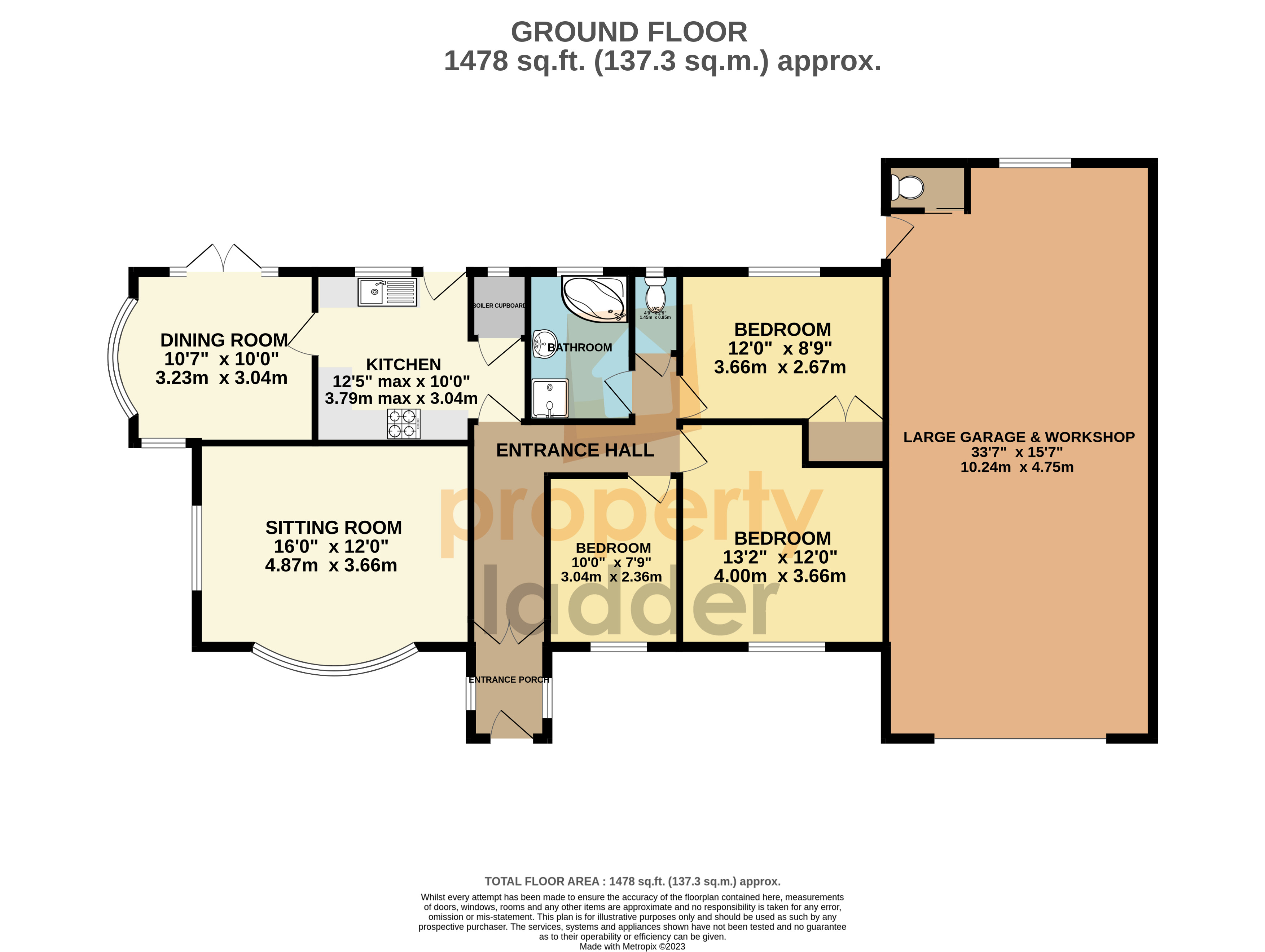 Crostwick Lane, Spixworth, Norwich NR10, 3 bedroom detached bungalow