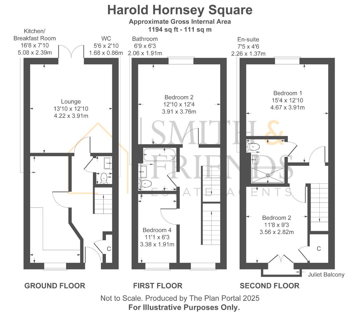 Harold Hornsey Square, Headway, Hartlepool floorplan