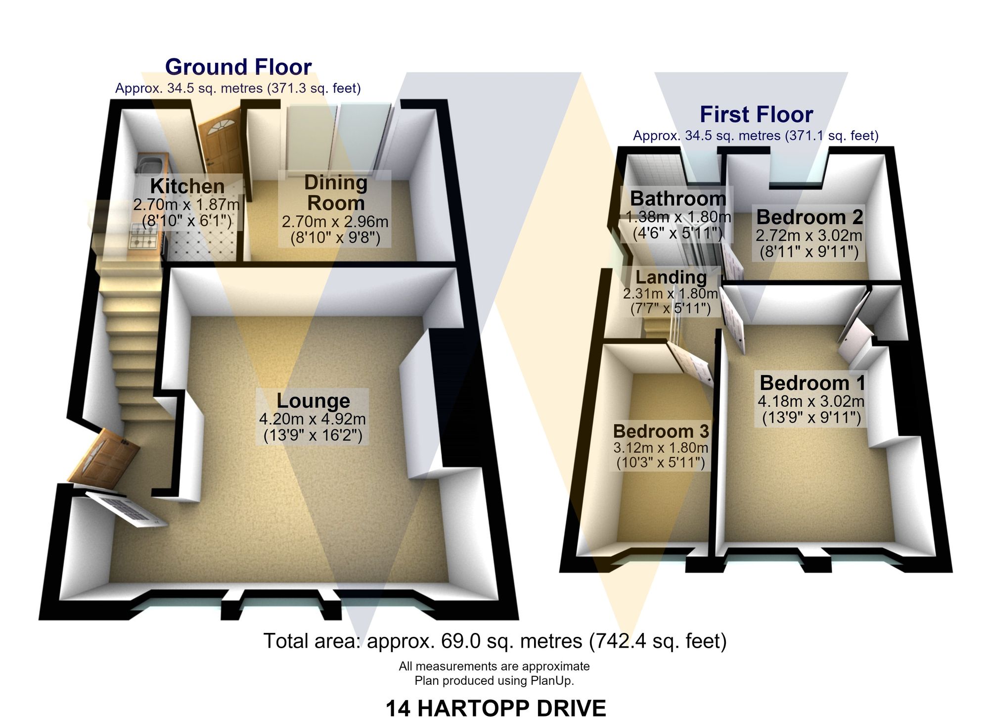 14 Hartopp Drive, Sheffield floorplan
