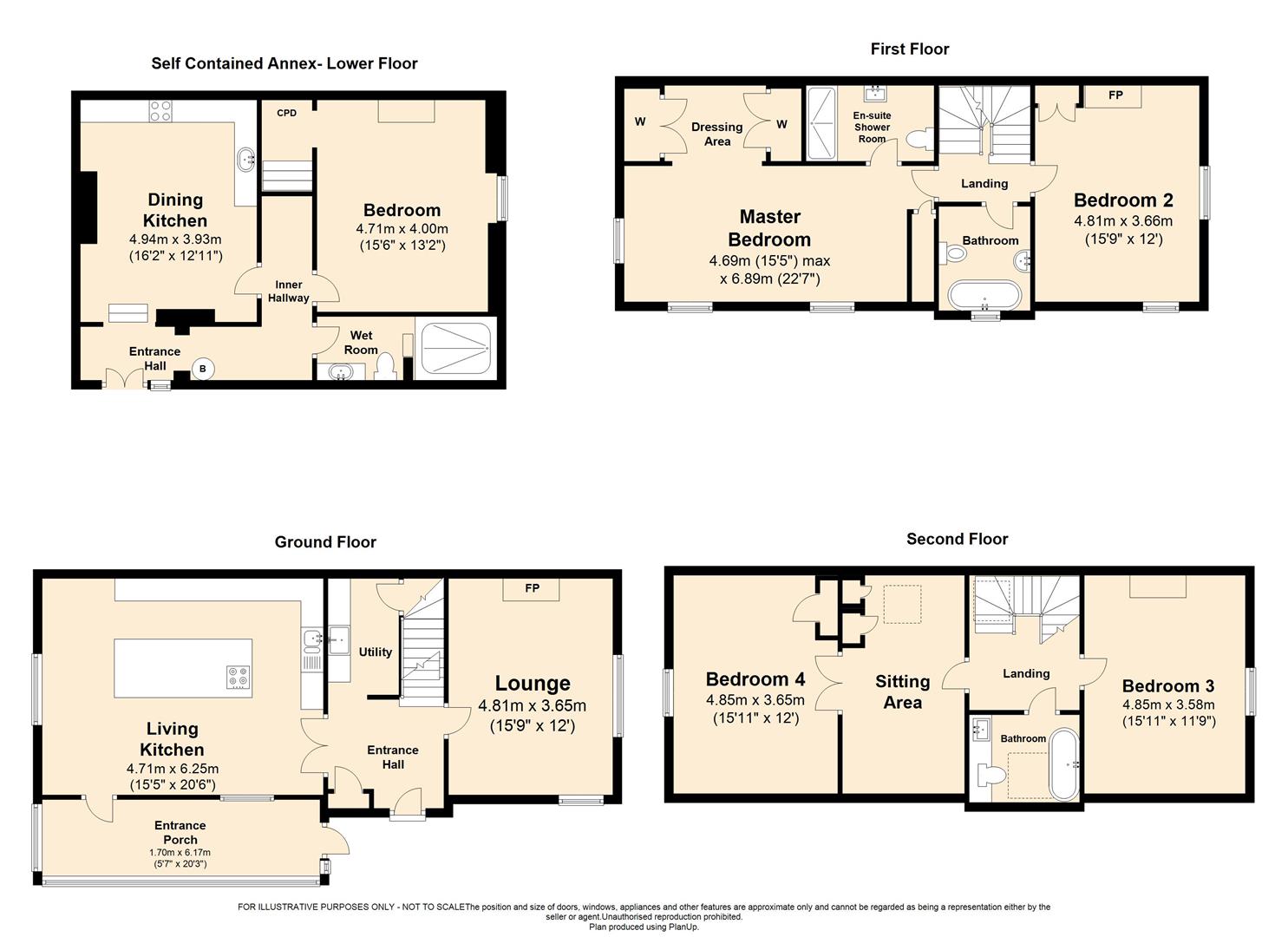 4 Bedrooms Semi-detached house for sale in Woodville, 67 Halifax Road, Ripponden HX6