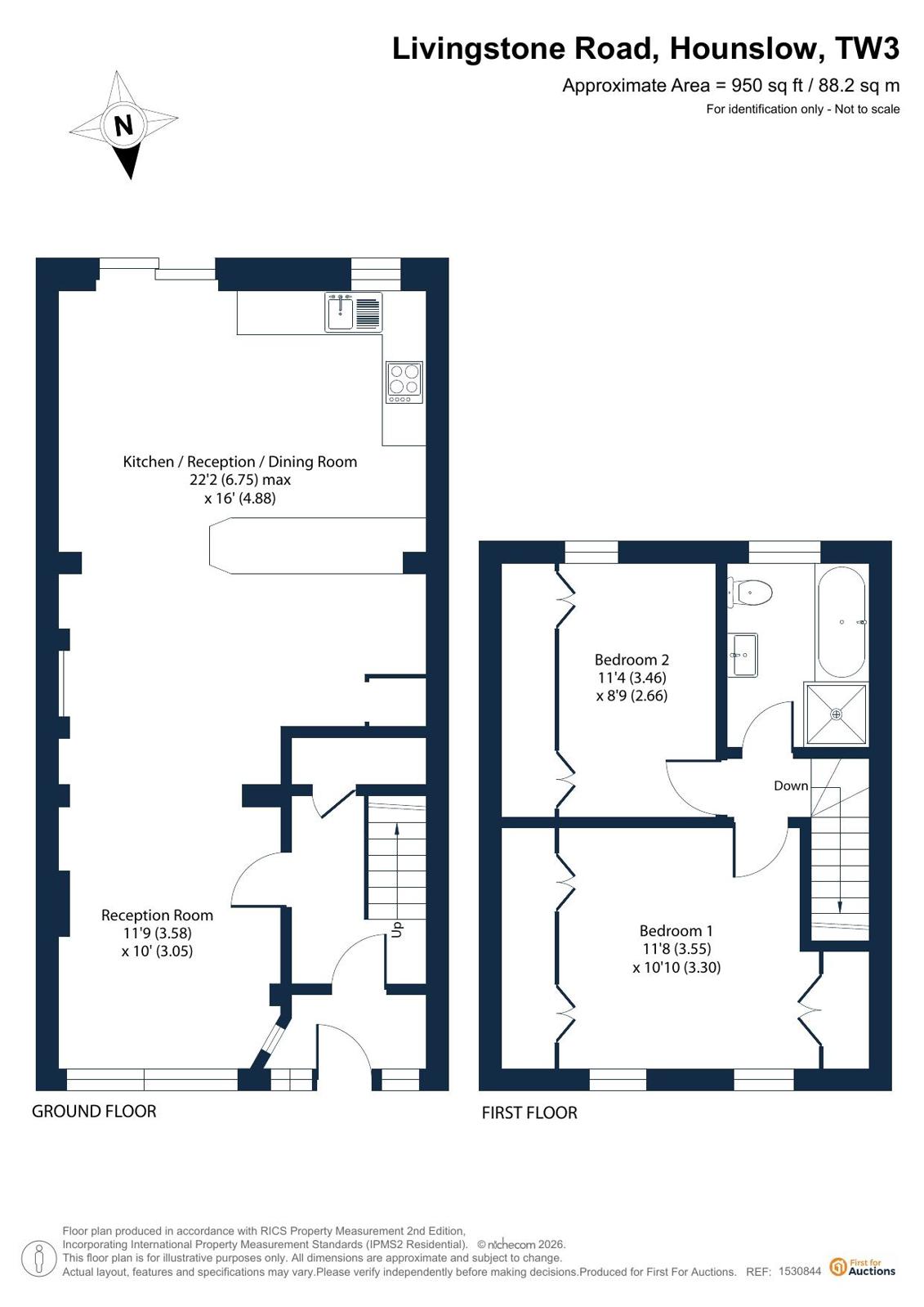 Livingstone Road, Hounslow floorplan