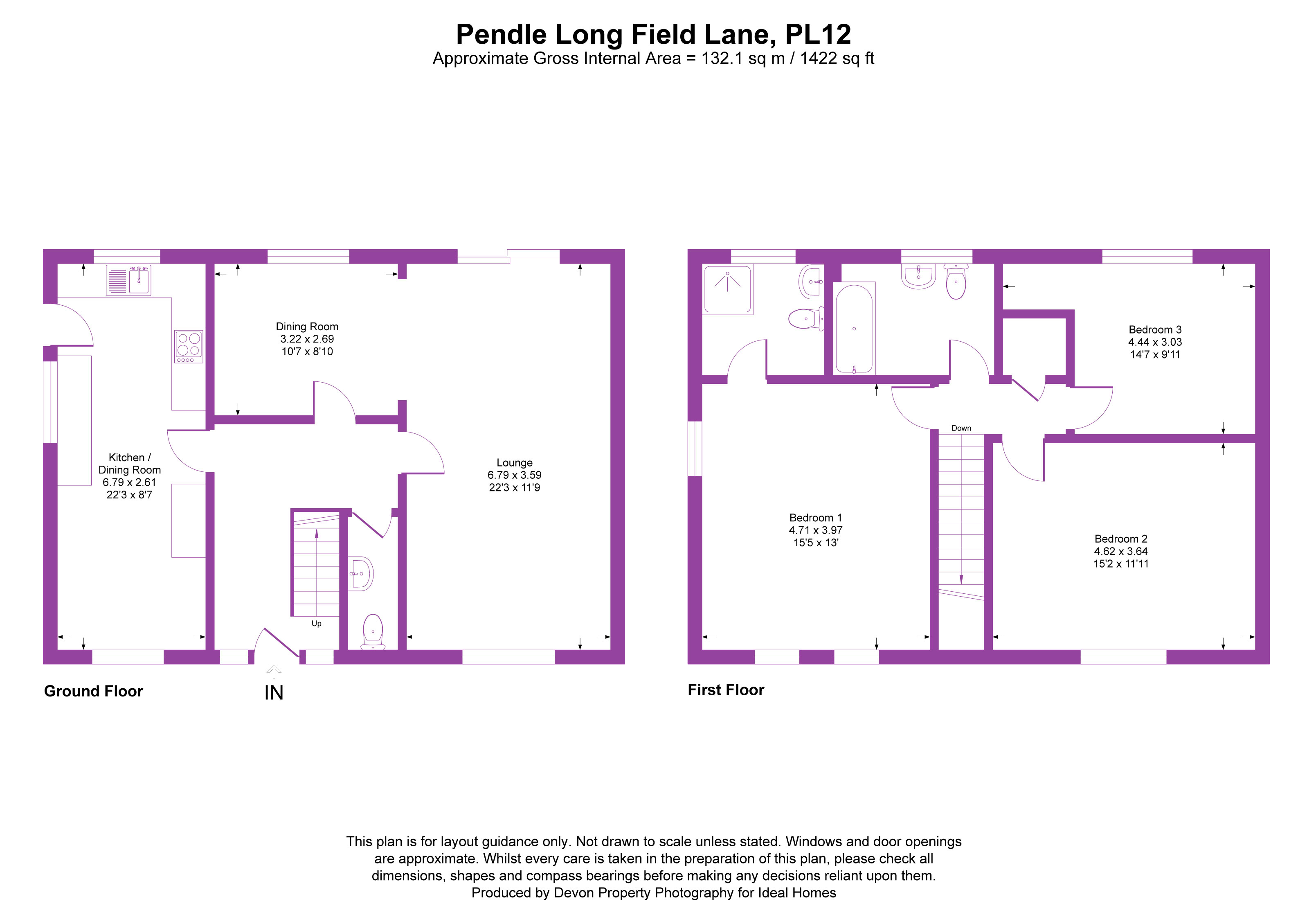 Pendle,, Longfield Lane, Cornwall floorplan