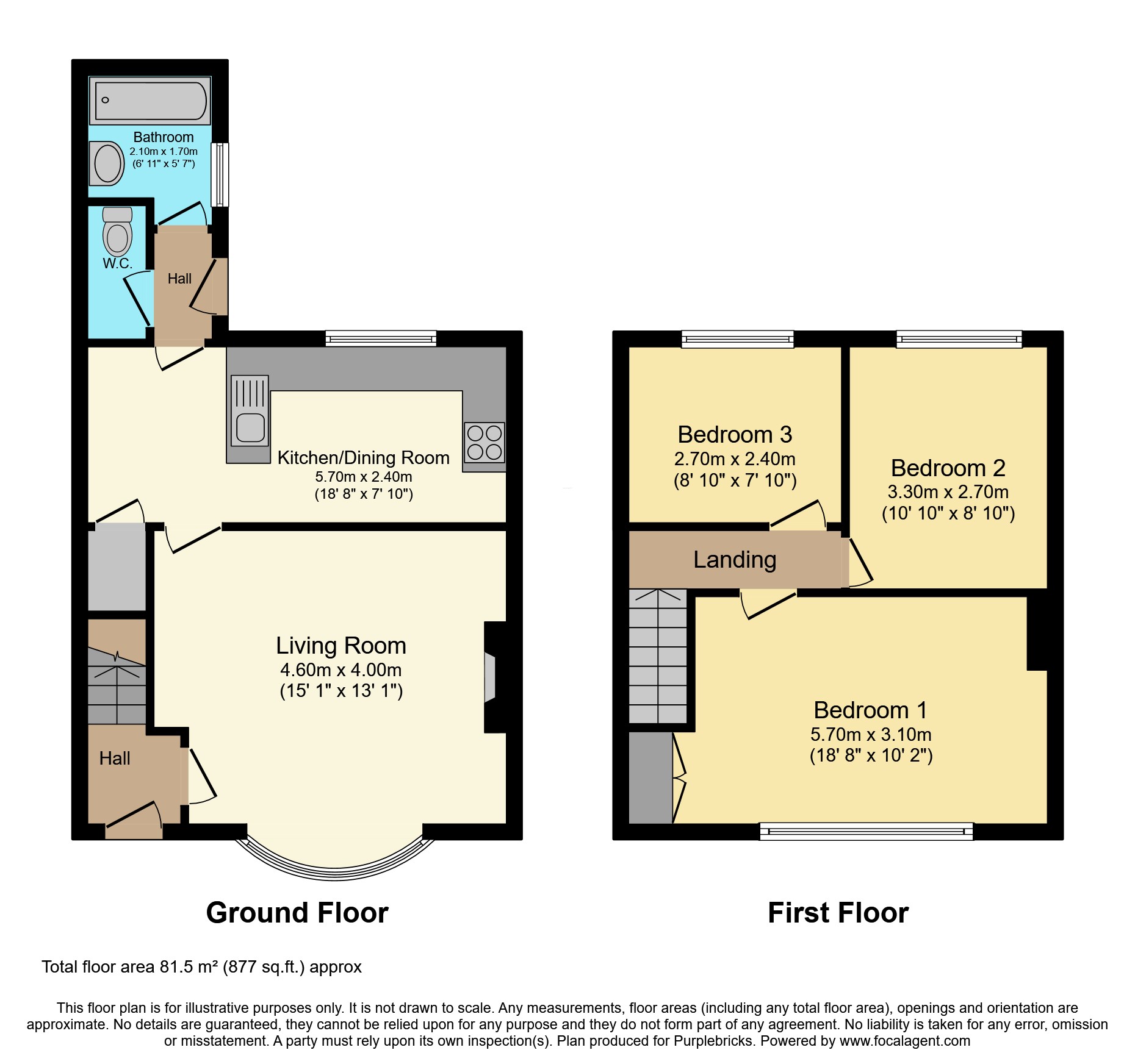 57, Dawdon Crescent, Seaham floorplan