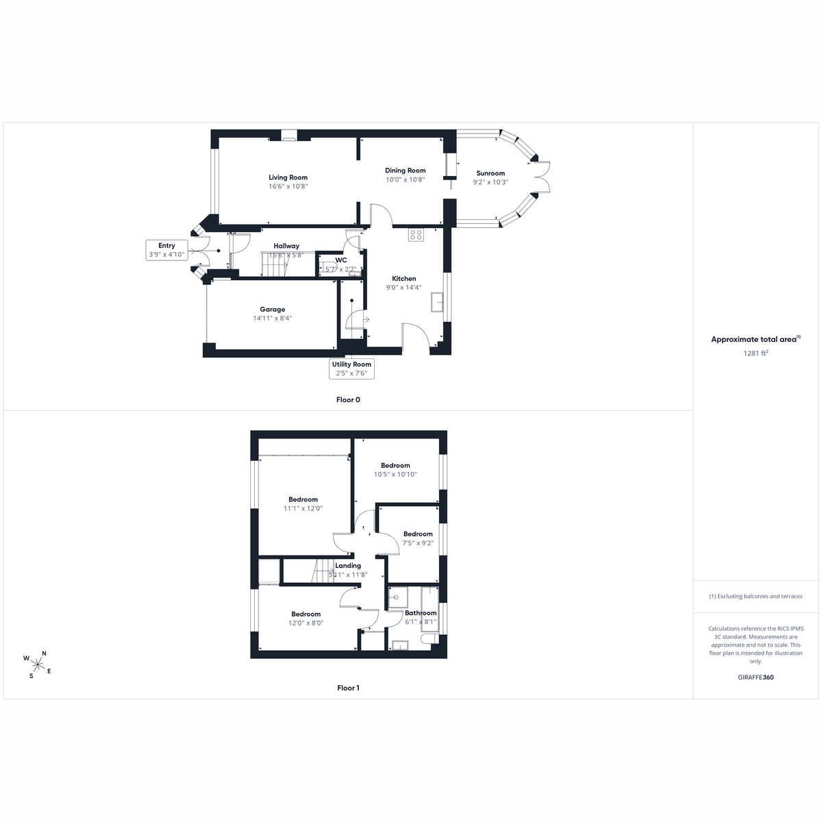 13, Falcon Close, Leicester floorplan