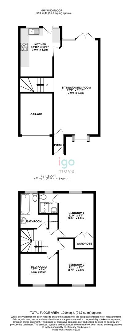 2, Penryn Close, Darlington floorplan