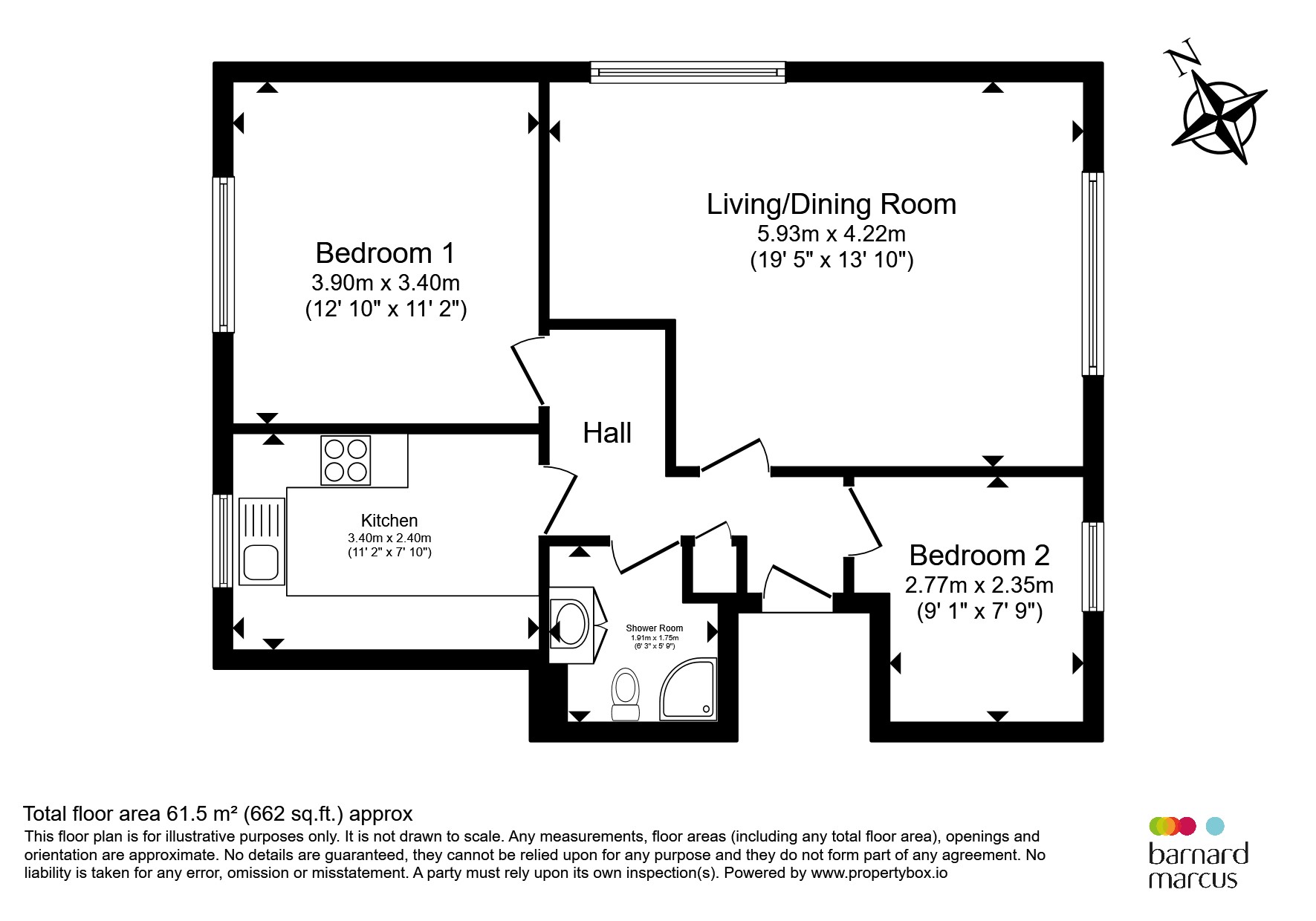 10, Caernarvon Court, 12, Surbiton Hill Park, Surbiton floorplan