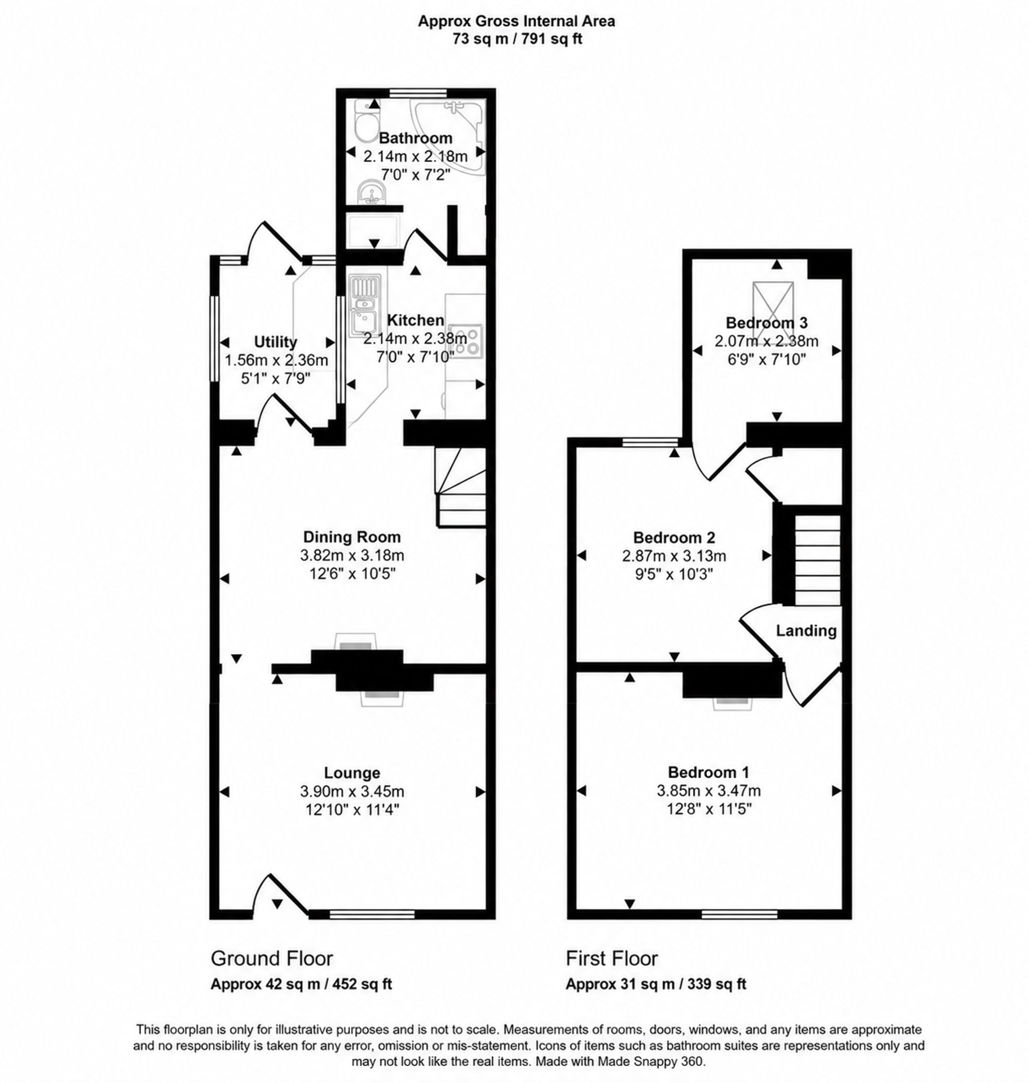 8 Bradfield Road, North Walsham floorplan