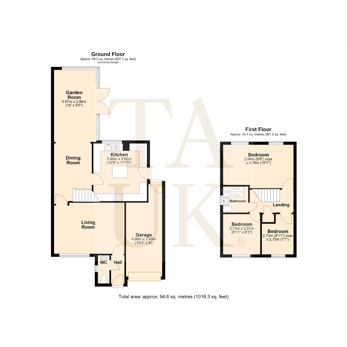 16, Caldy Walk, Stourport-on-Severn floorplan