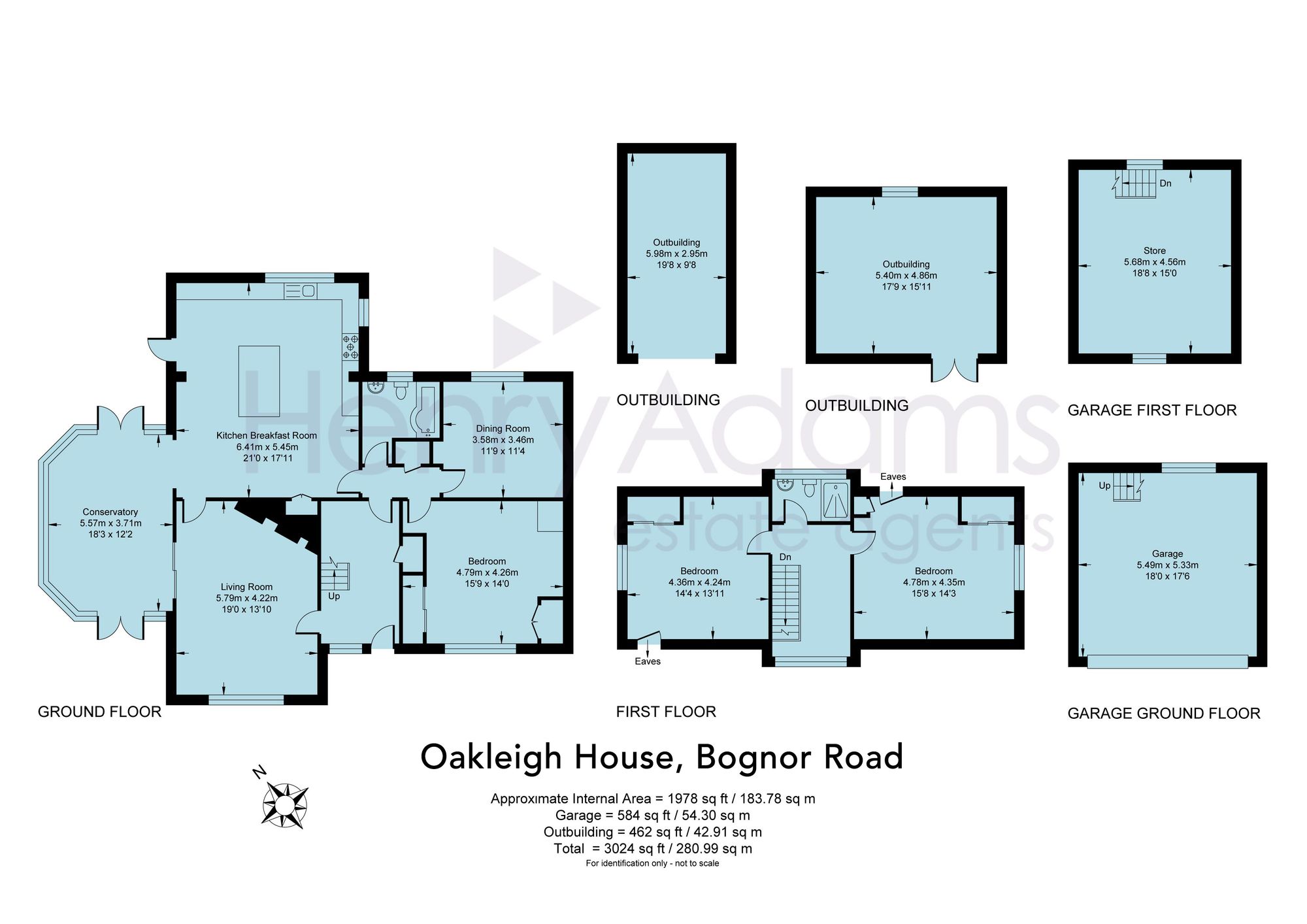 Oakleigh House Bognor Road, Horsham floorplan