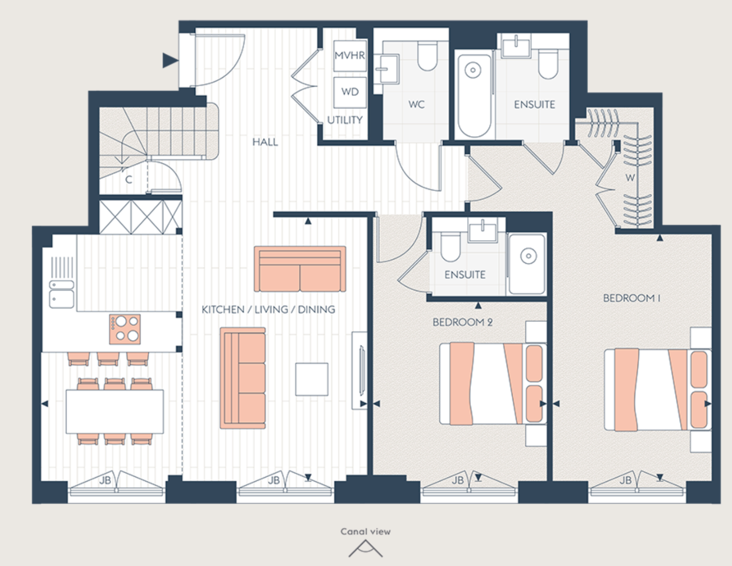 Glasswater Locks, Belmont Row, Birmingham floorplan
