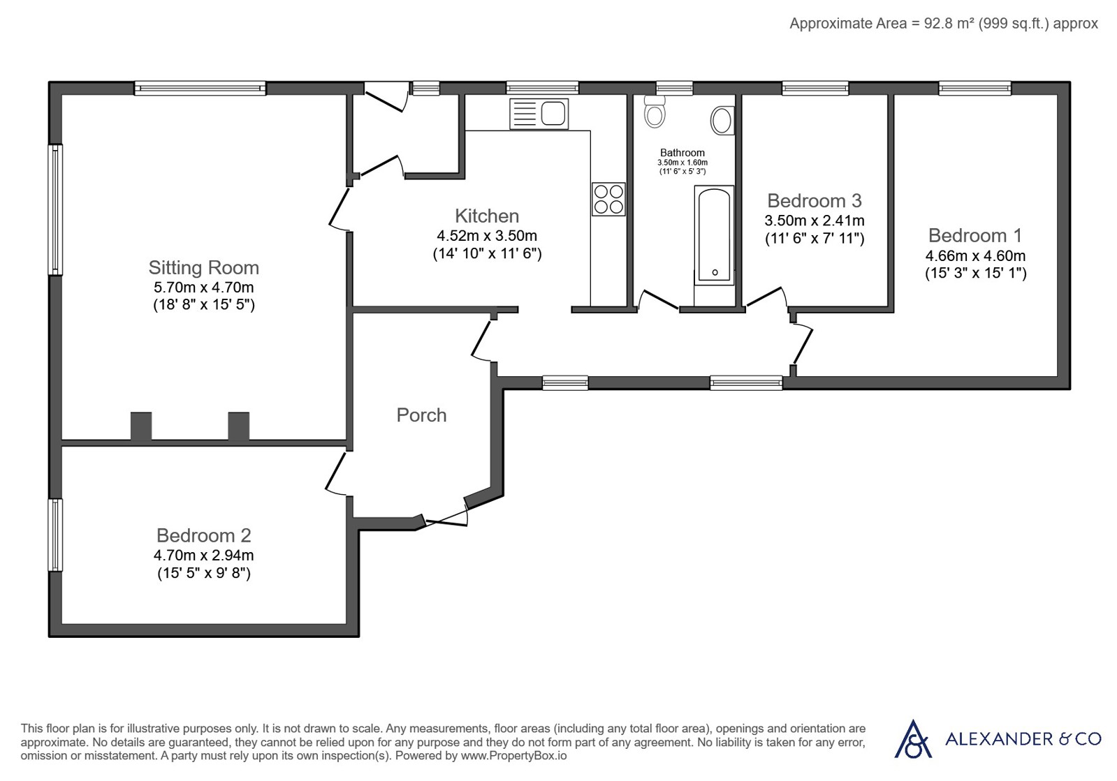 The Bungalow, Milford Leys Farm, Milton Keynes floorplan