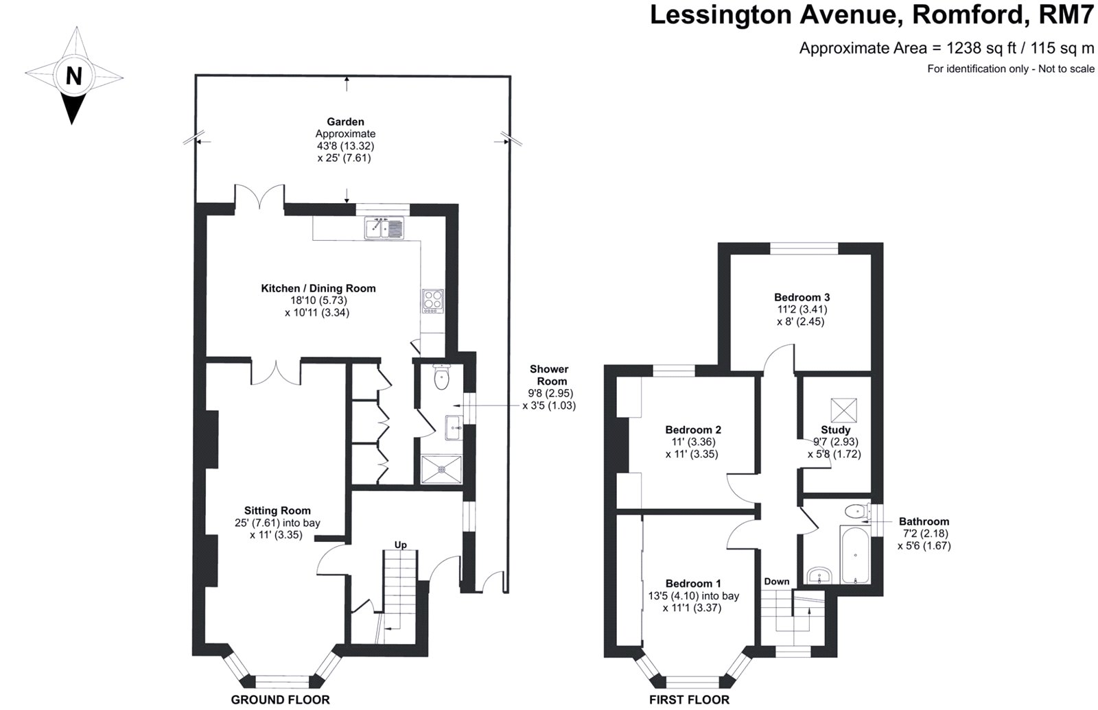 7, Lessington Avenue, Romford floorplan