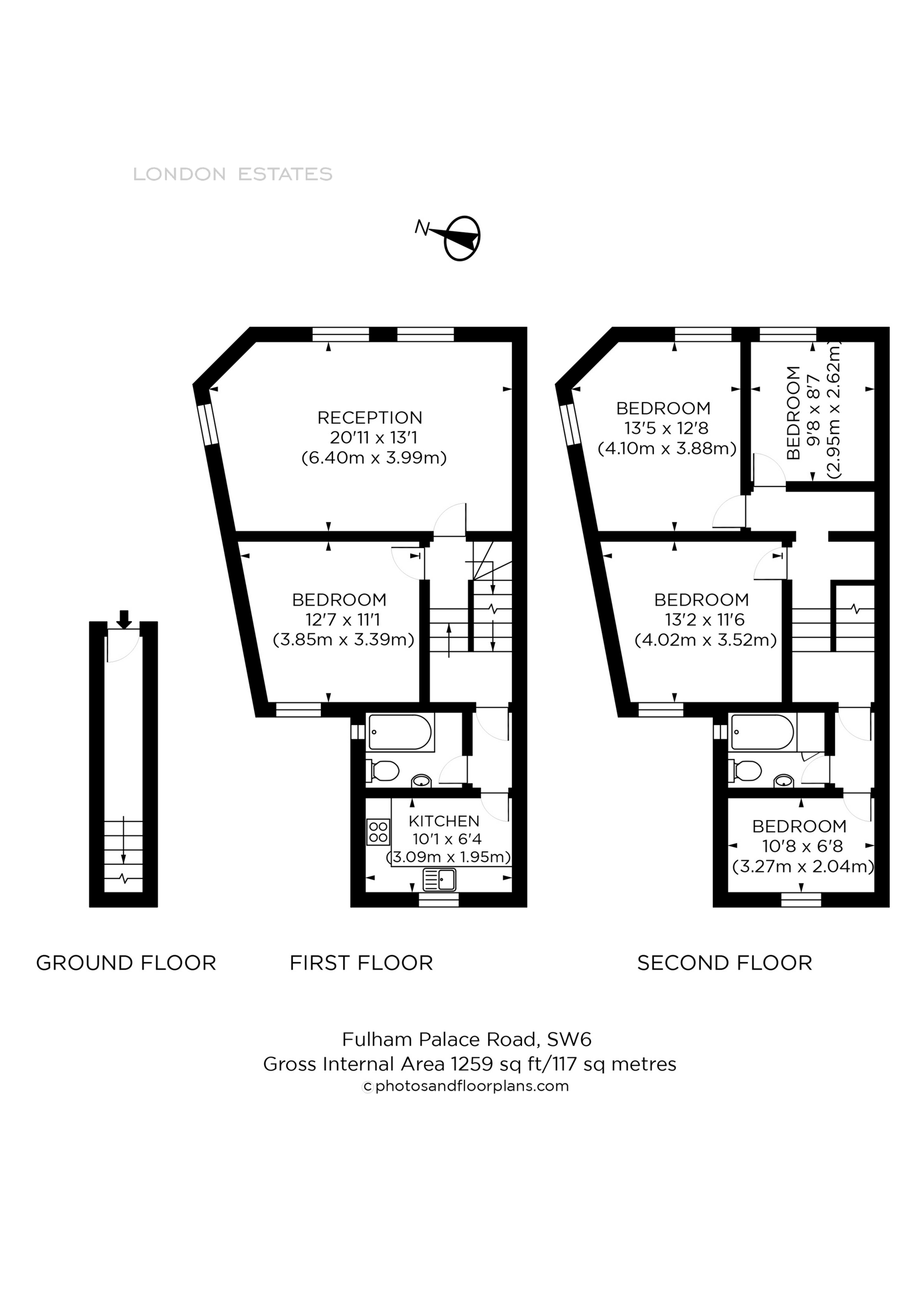 82a, Fulham Palace Road, London floorplan