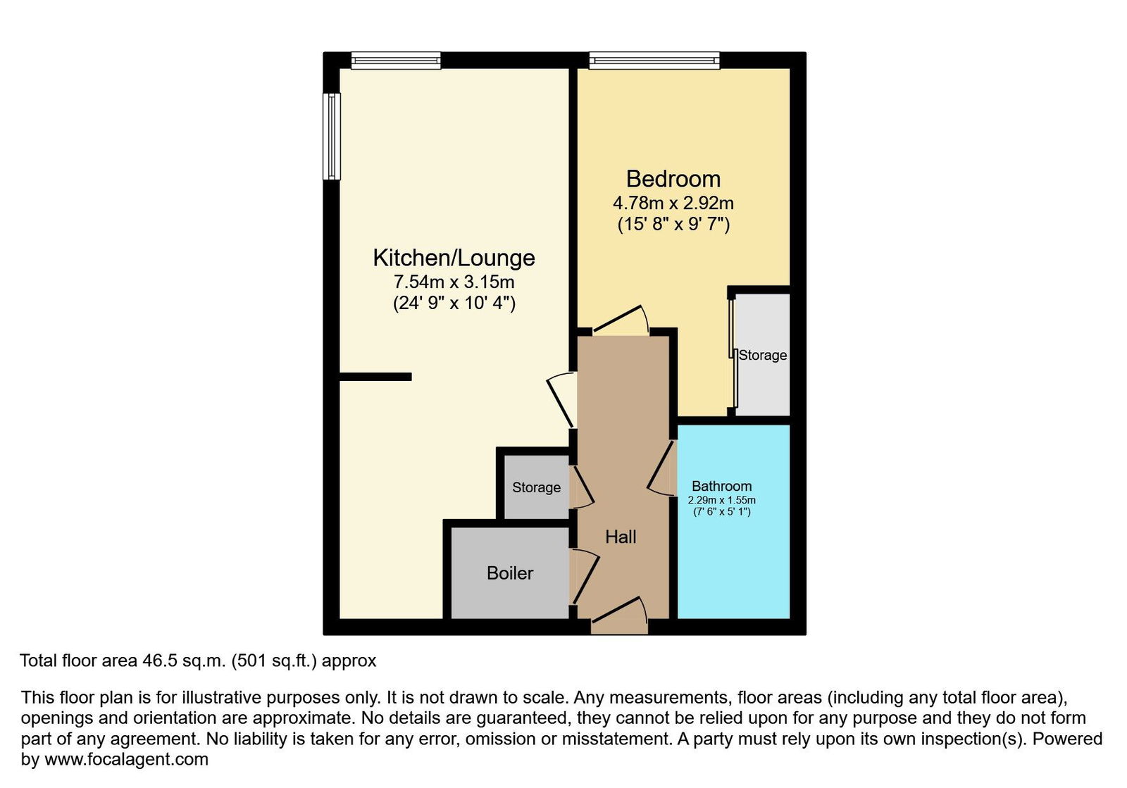 Foundry,Flat 515, College Street, Ipswich floorplan