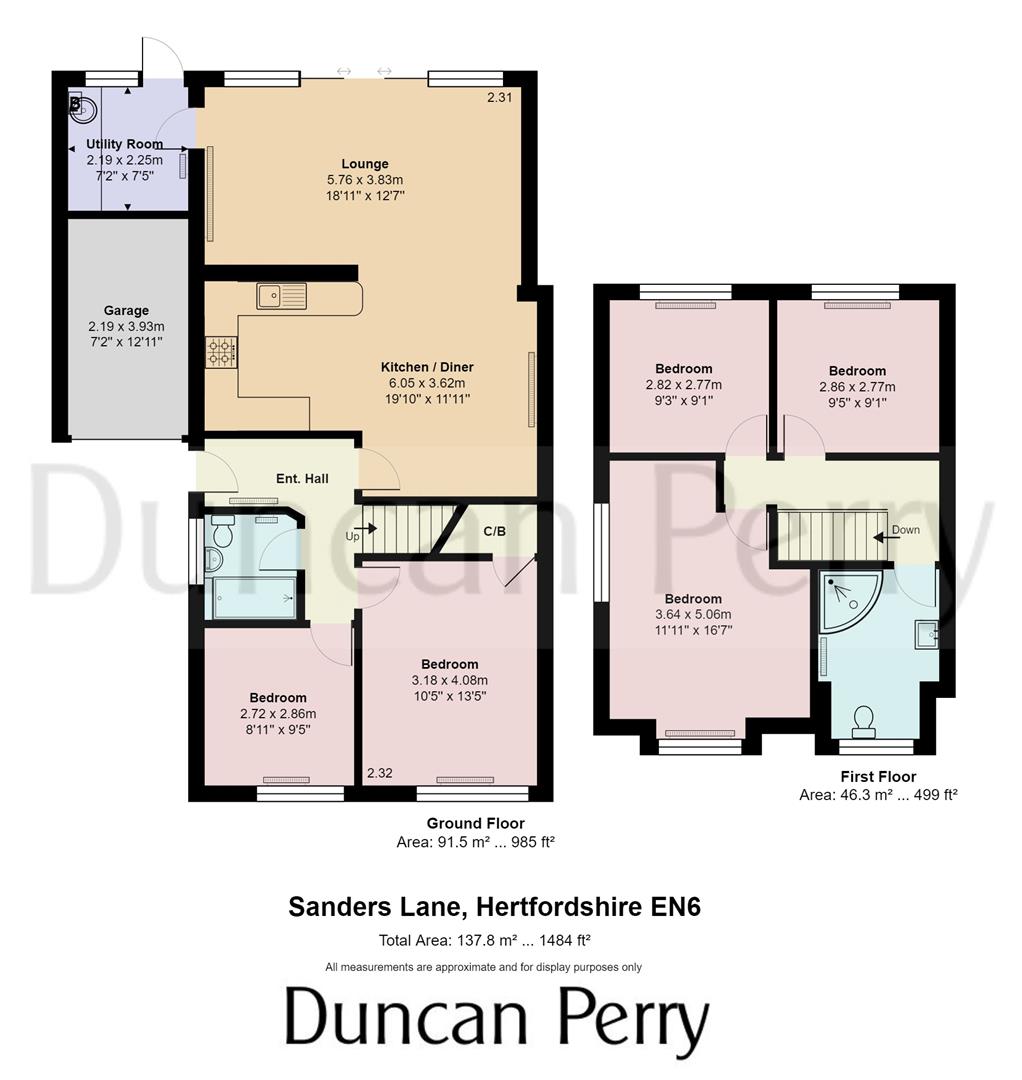 72, Santers Lane, Potters Bar floorplan