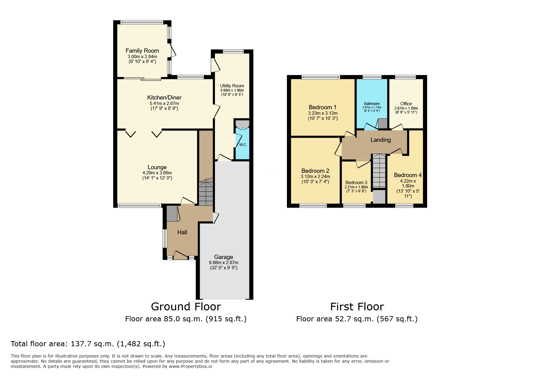 9 Chestnut Close, Leicester floorplan