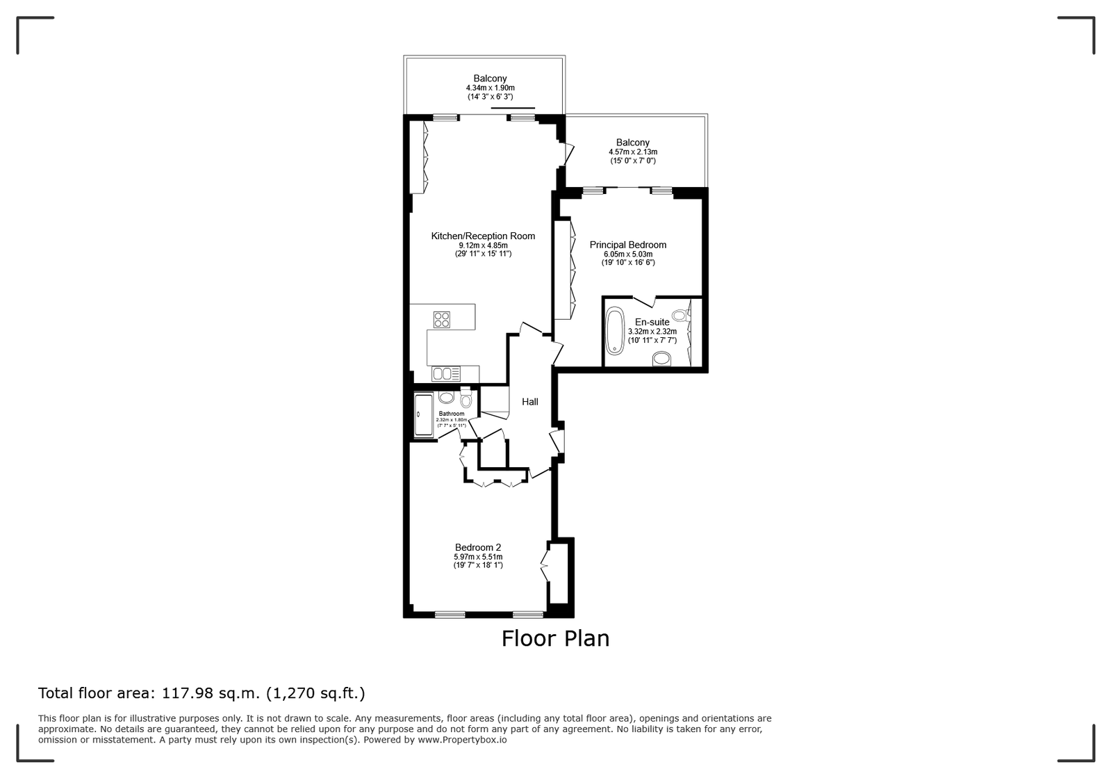 Regatta Point, 38,Flat 33, Kew Bridge Road, Brentford floorplan