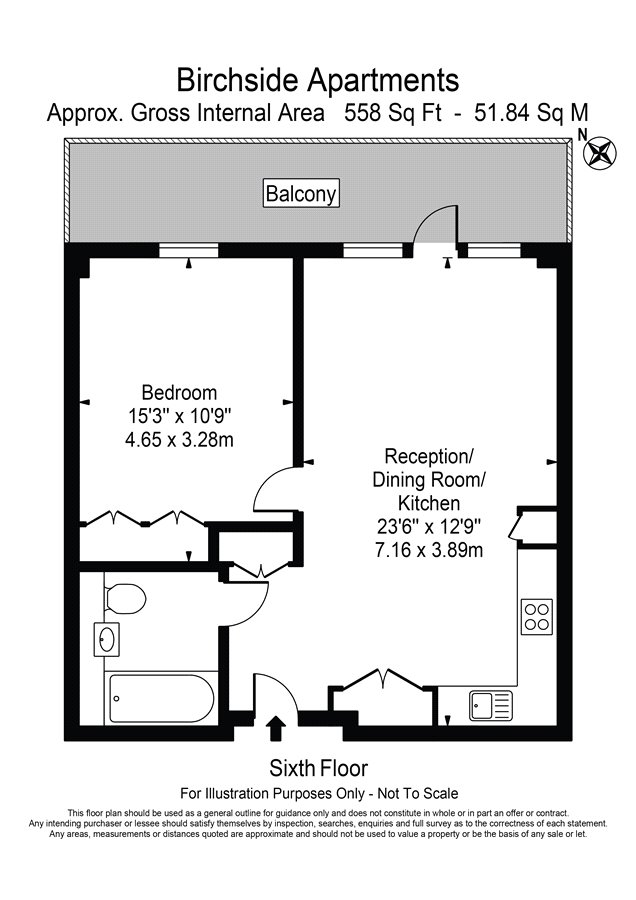 1 Bedrooms Flat to rent in Birchside Apartments, 1 Albert Road, London NW6