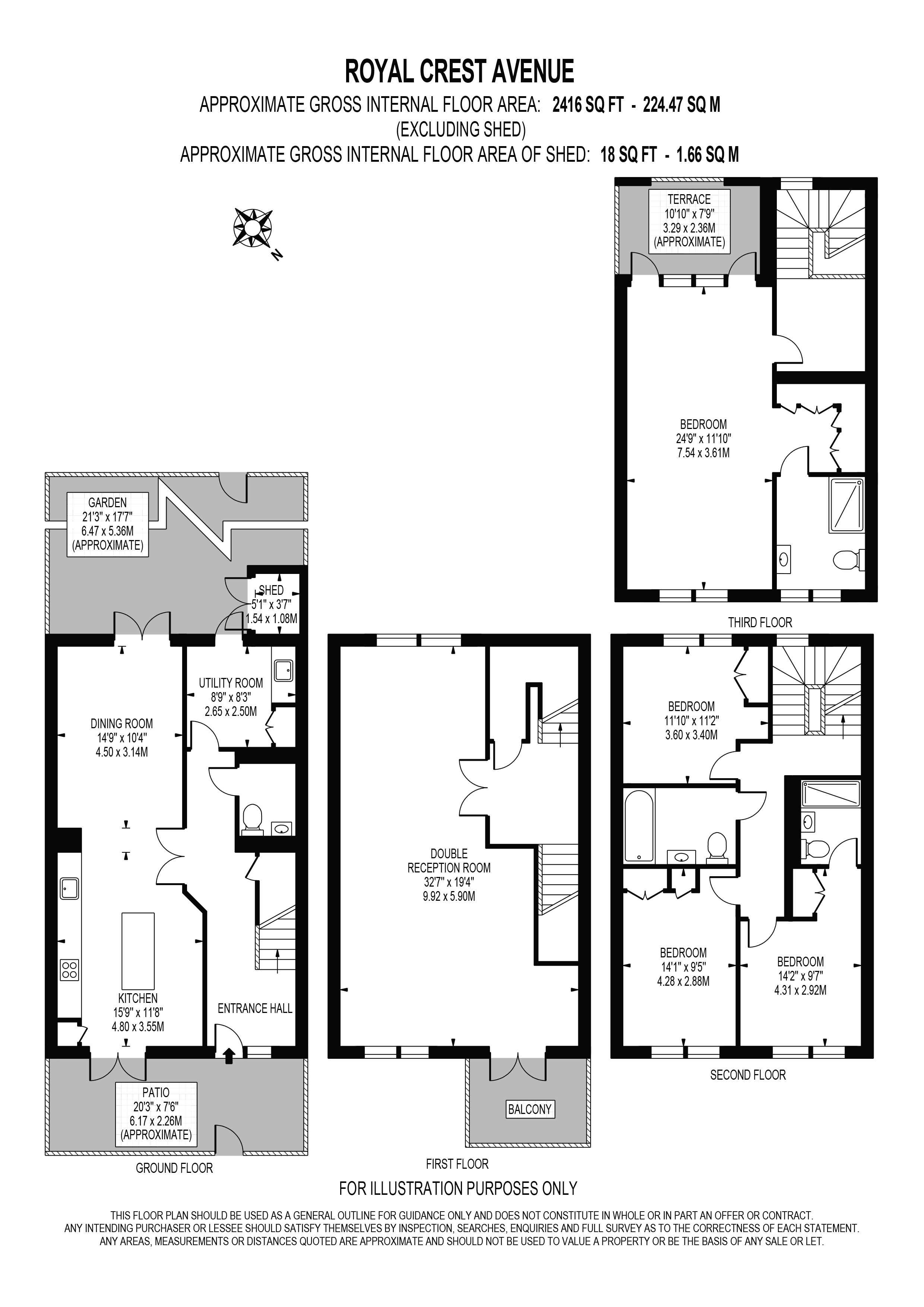 Royal Crest Avenue, London floorplan