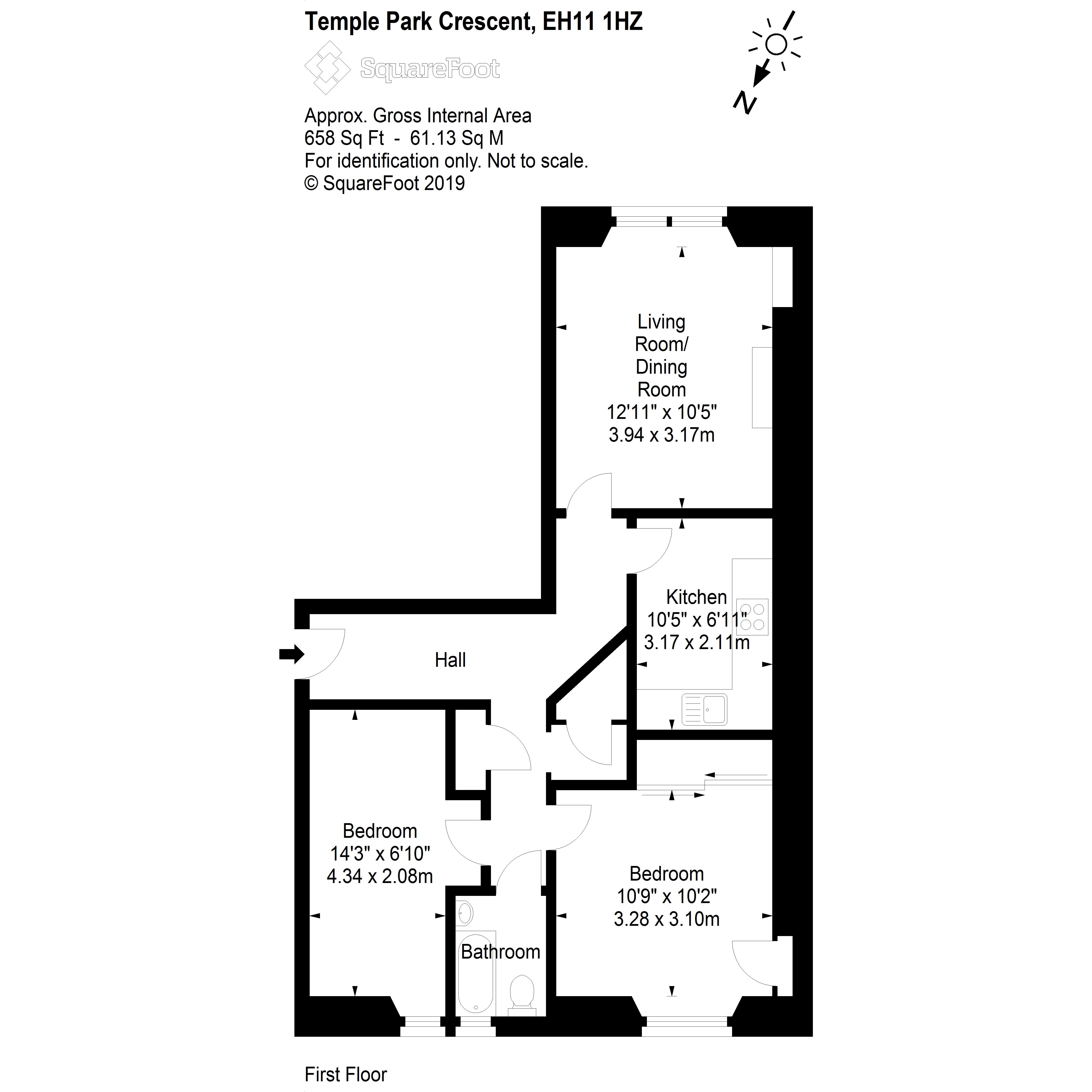 2 Bedrooms Flat for sale in 80/3 Temple Park Crescent, Edinburgh EH11