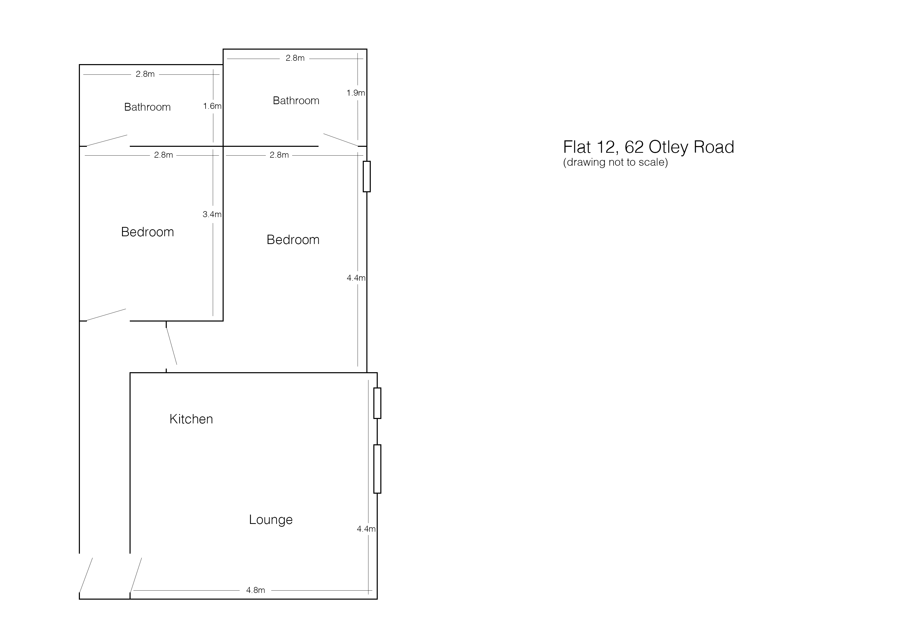 2 Bedrooms Flat to rent in Otley Road, Headingley, Leeds LS6