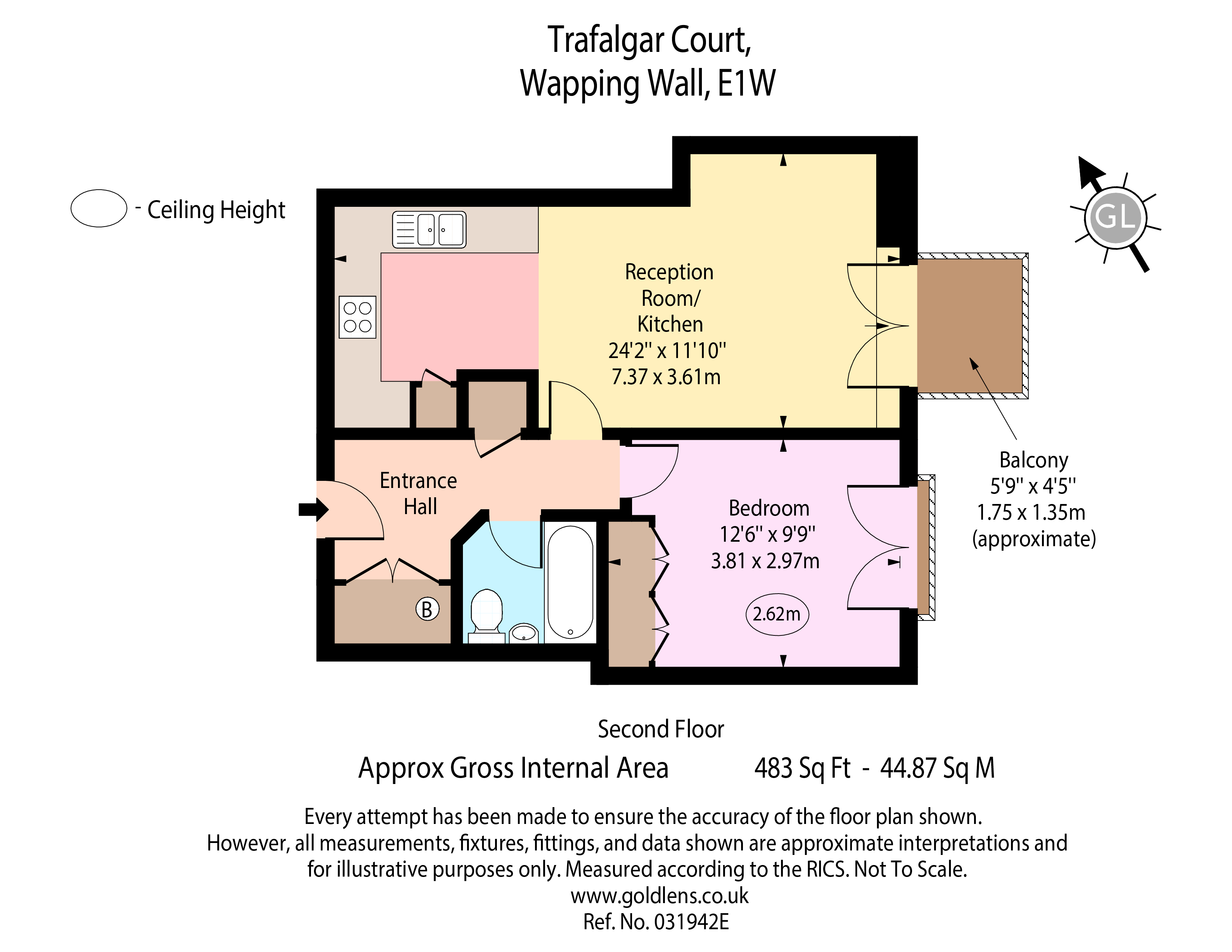 Trafalgar Court, London floorplan