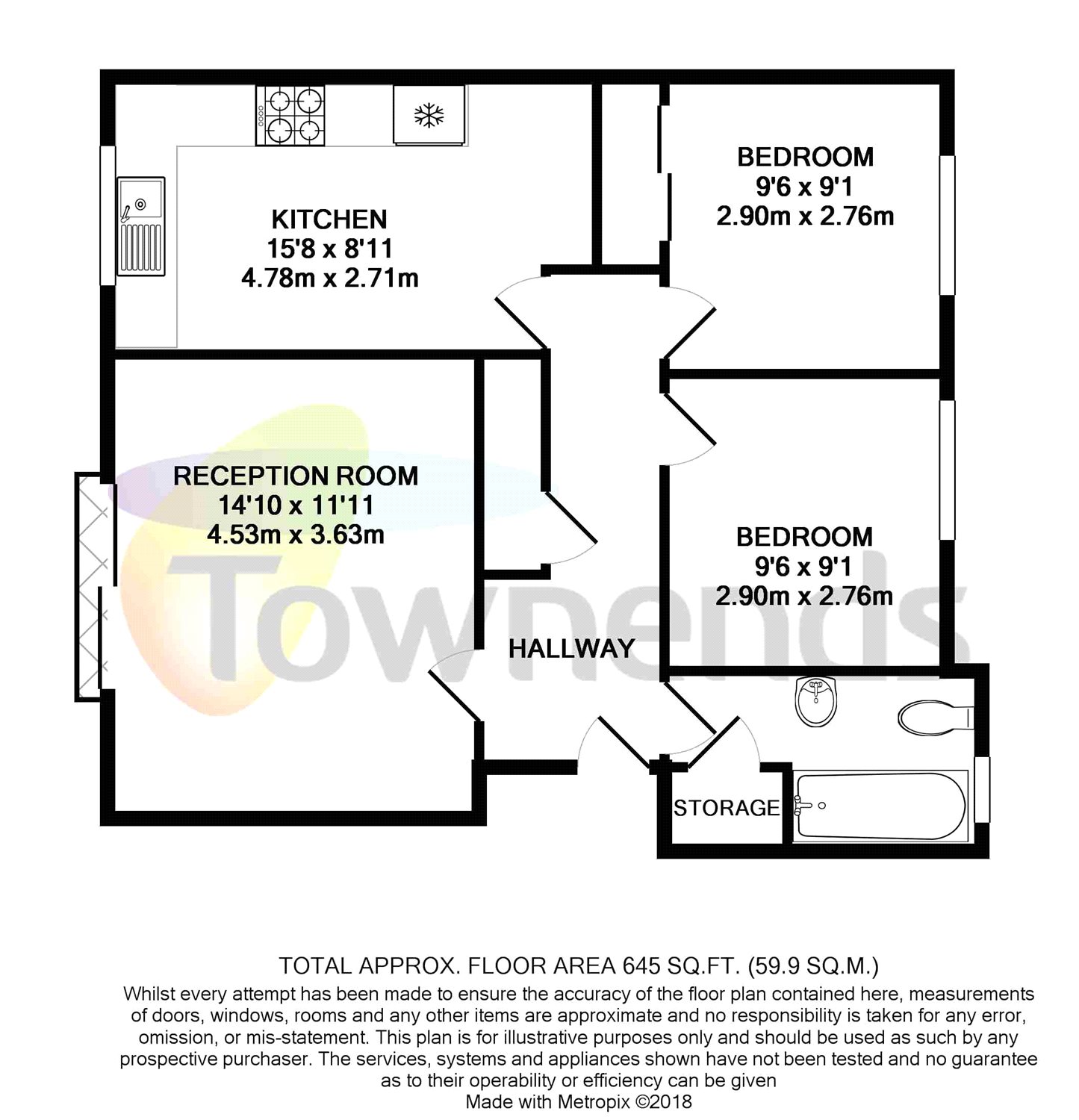 2 Bedrooms Flat for sale in Scarbrook Road, Croydon CR0