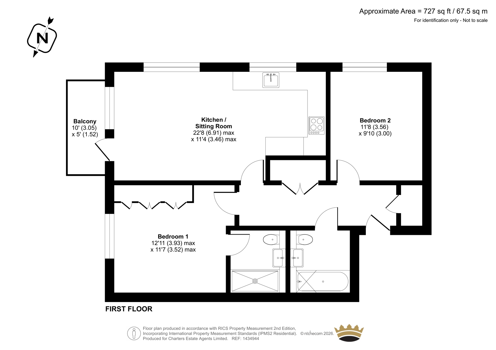 14 Lancelot House,, Fellowes Rise, Hampshire floorplan
