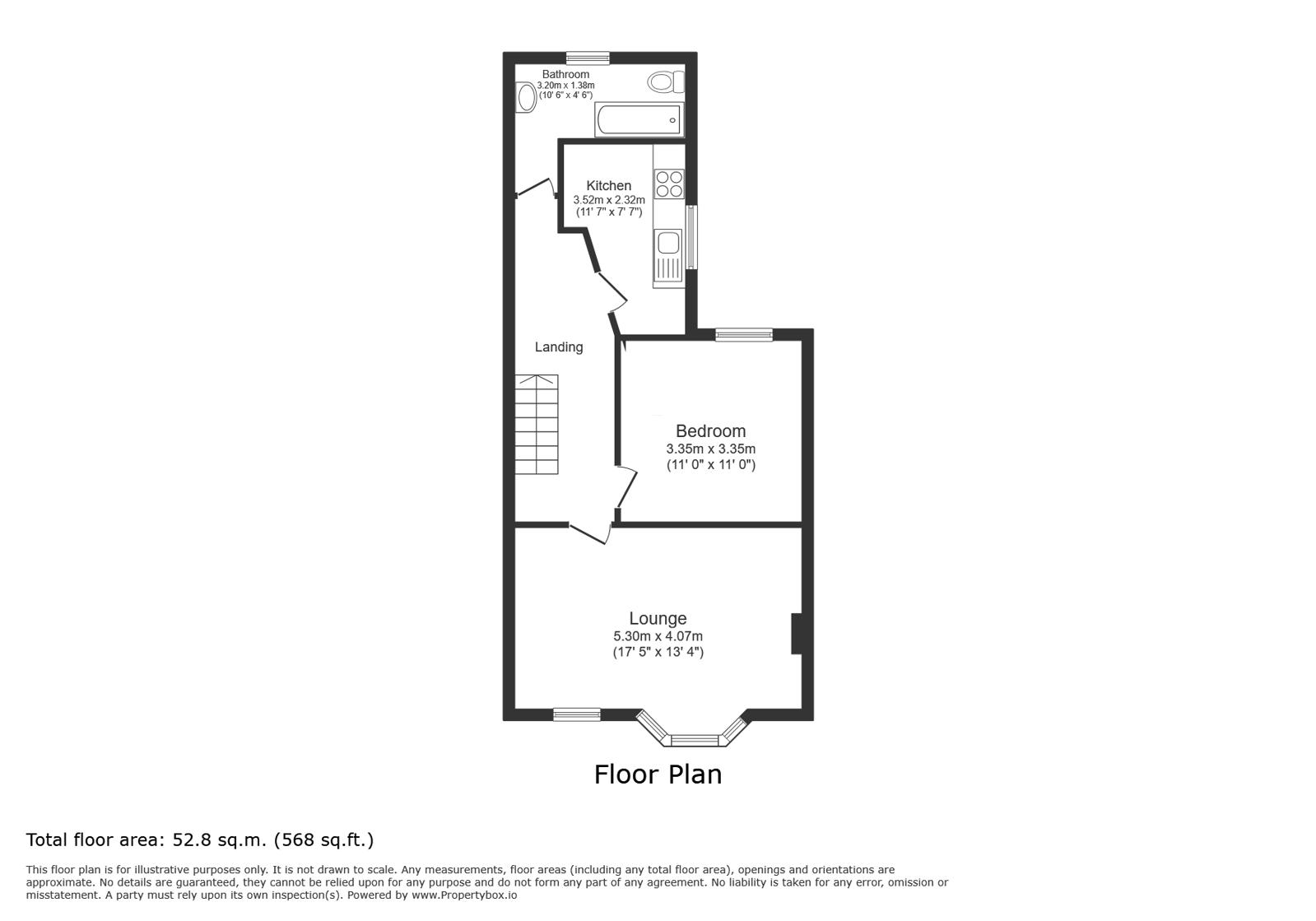 Upper Flat, 19A, Commercial Road, East Sussex floorplan