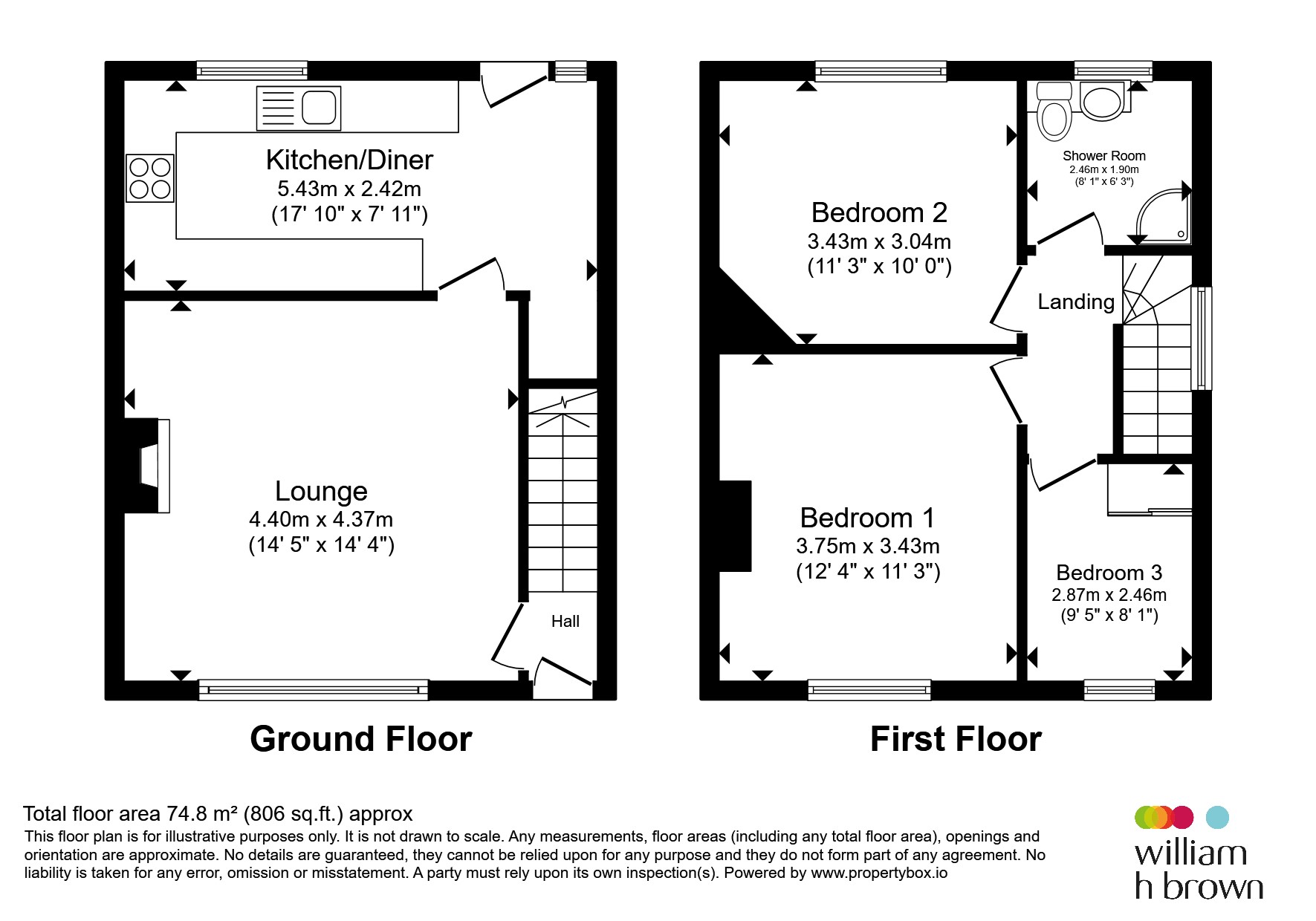 57, Potternewton Crescent, LEEDS floorplan