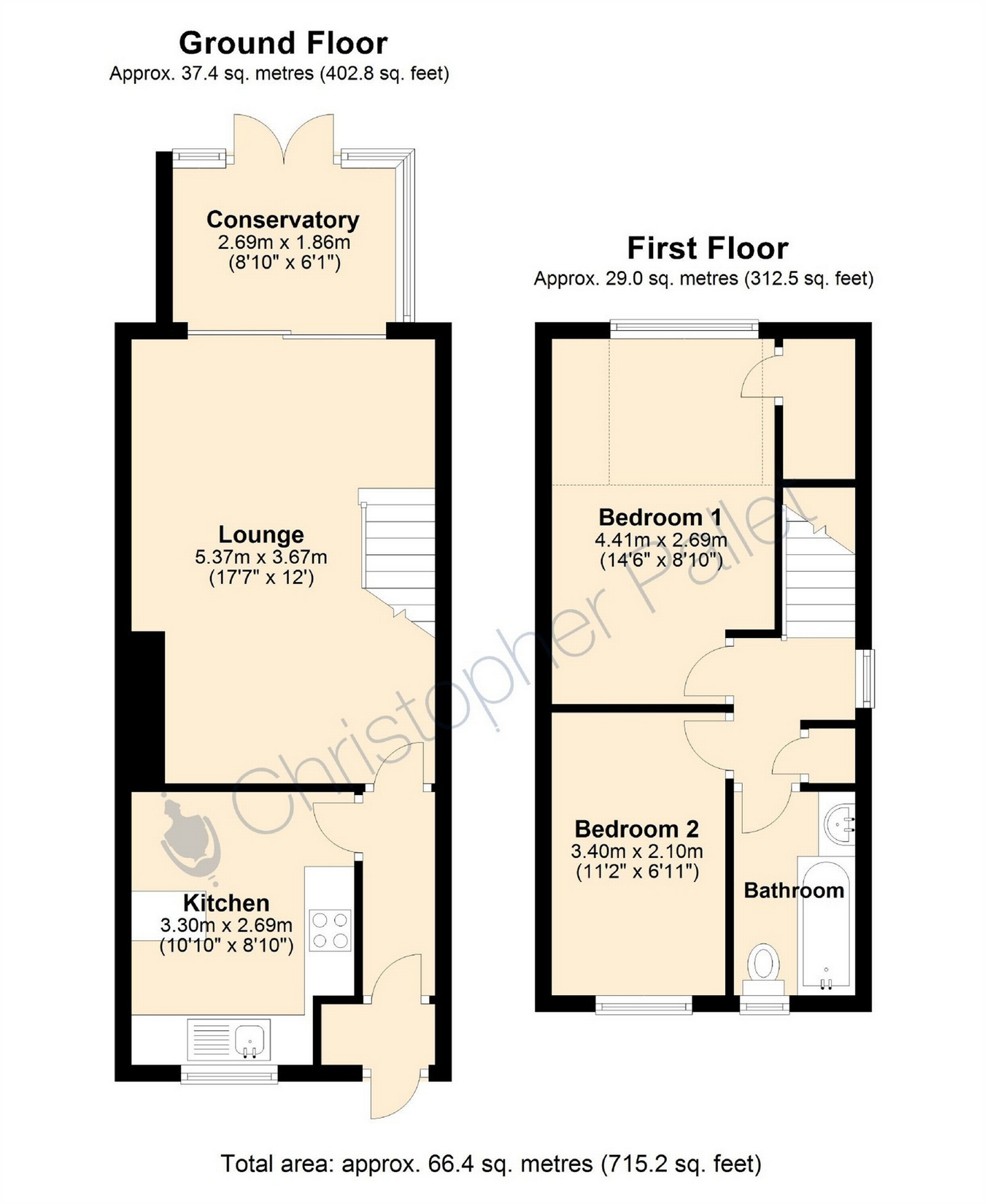 2 Bedrooms Semi-detached house for sale in Thornhill, Thornborough, Buckingham MK18