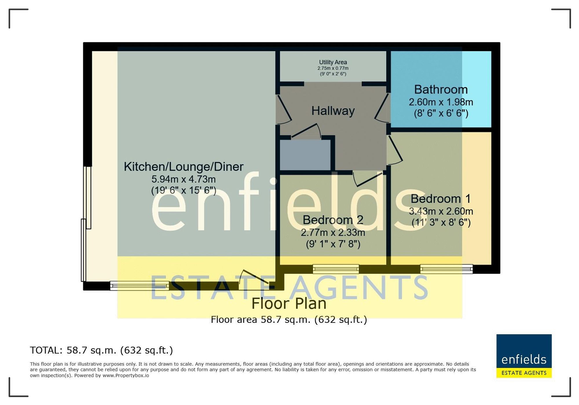 15b Palmer Road, Poole floorplan