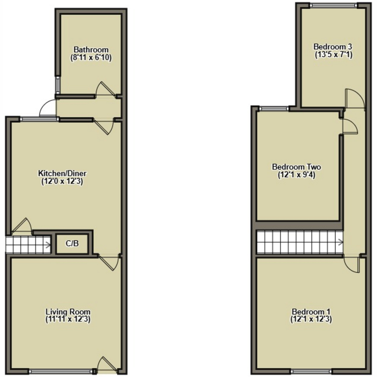 100, New Street, Earl Shilton floorplan