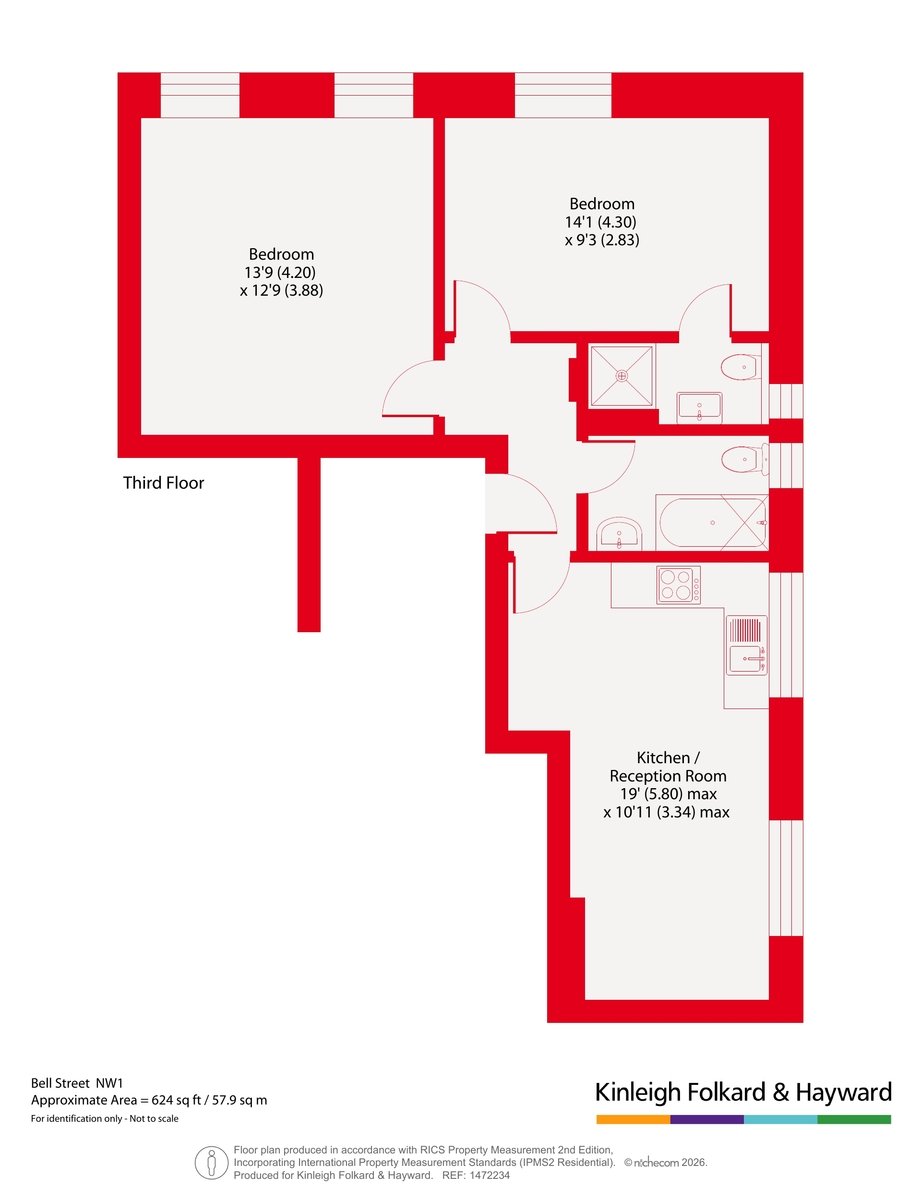 Flat 11, 96, Bell Street, London floorplan