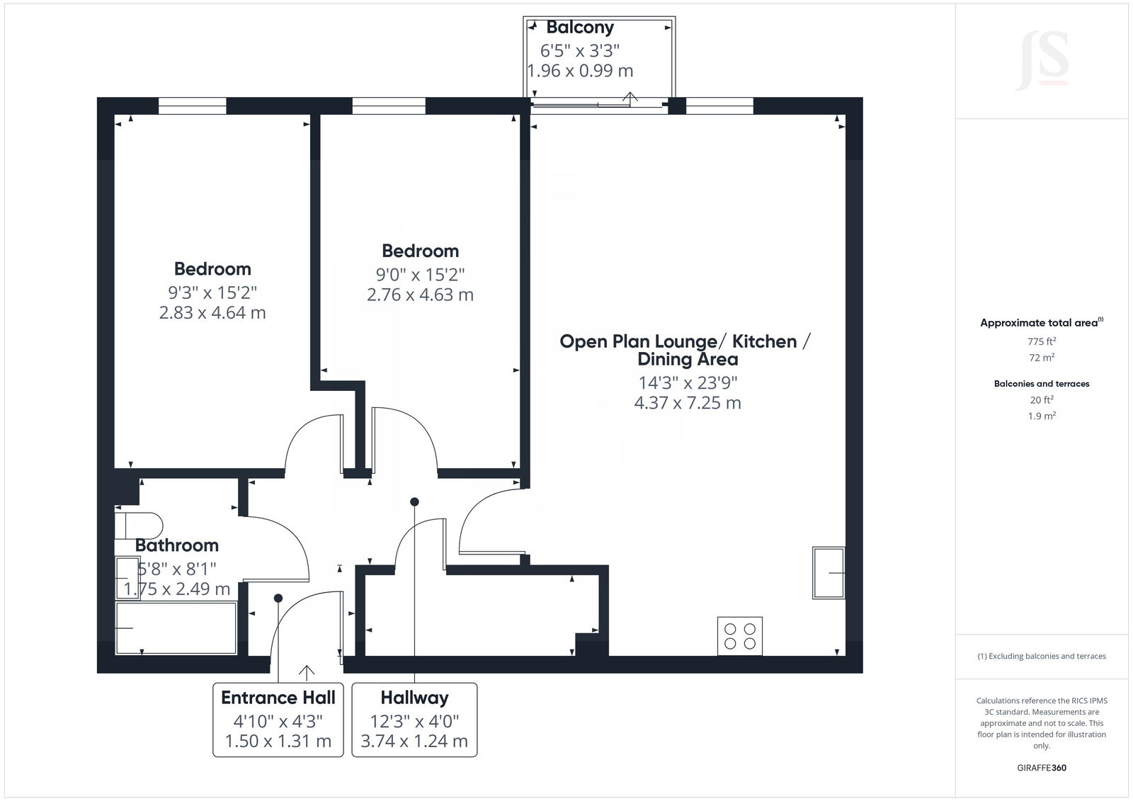 83 Brighton Road,Flat 21 Mariner Point, Shoreham-by-sea floorplan