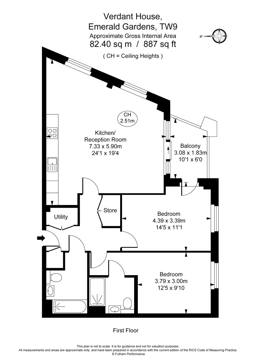 2 Bedrooms Flat to rent in Verdant House, Levett Square TW9